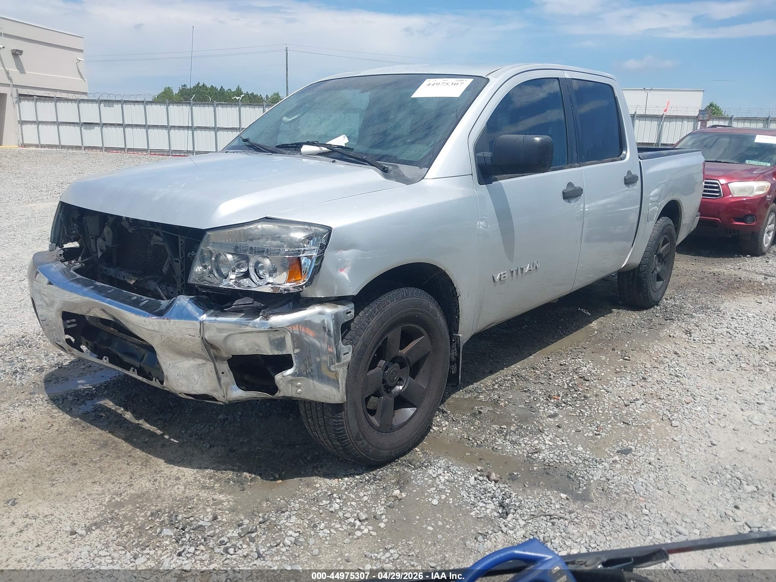 2008 Nissan Titan Xe Silver vin: 1N6AA07D28N332463