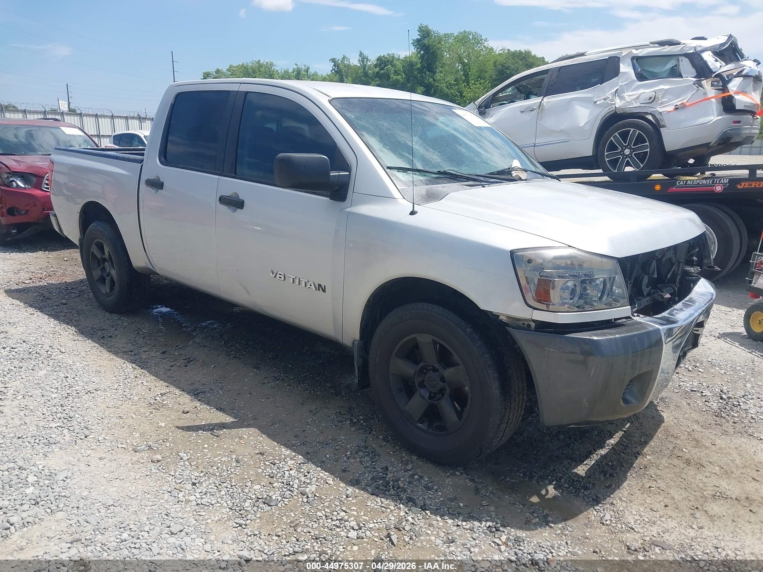 2008 Nissan Titan Xe Silver vin: 1N6AA07D28N332463