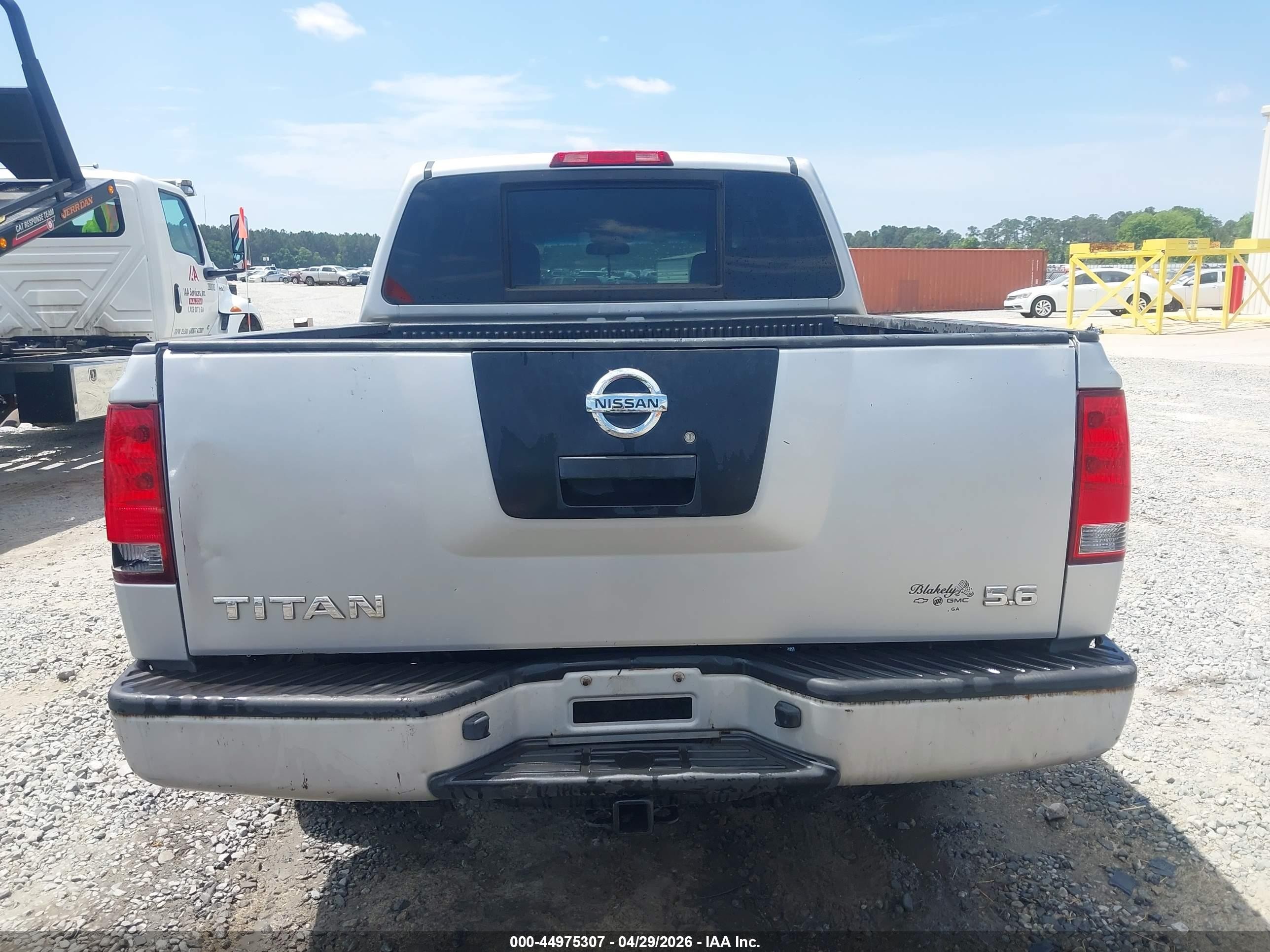 2008 Nissan Titan Xe Silver vin: 1N6AA07D28N332463
