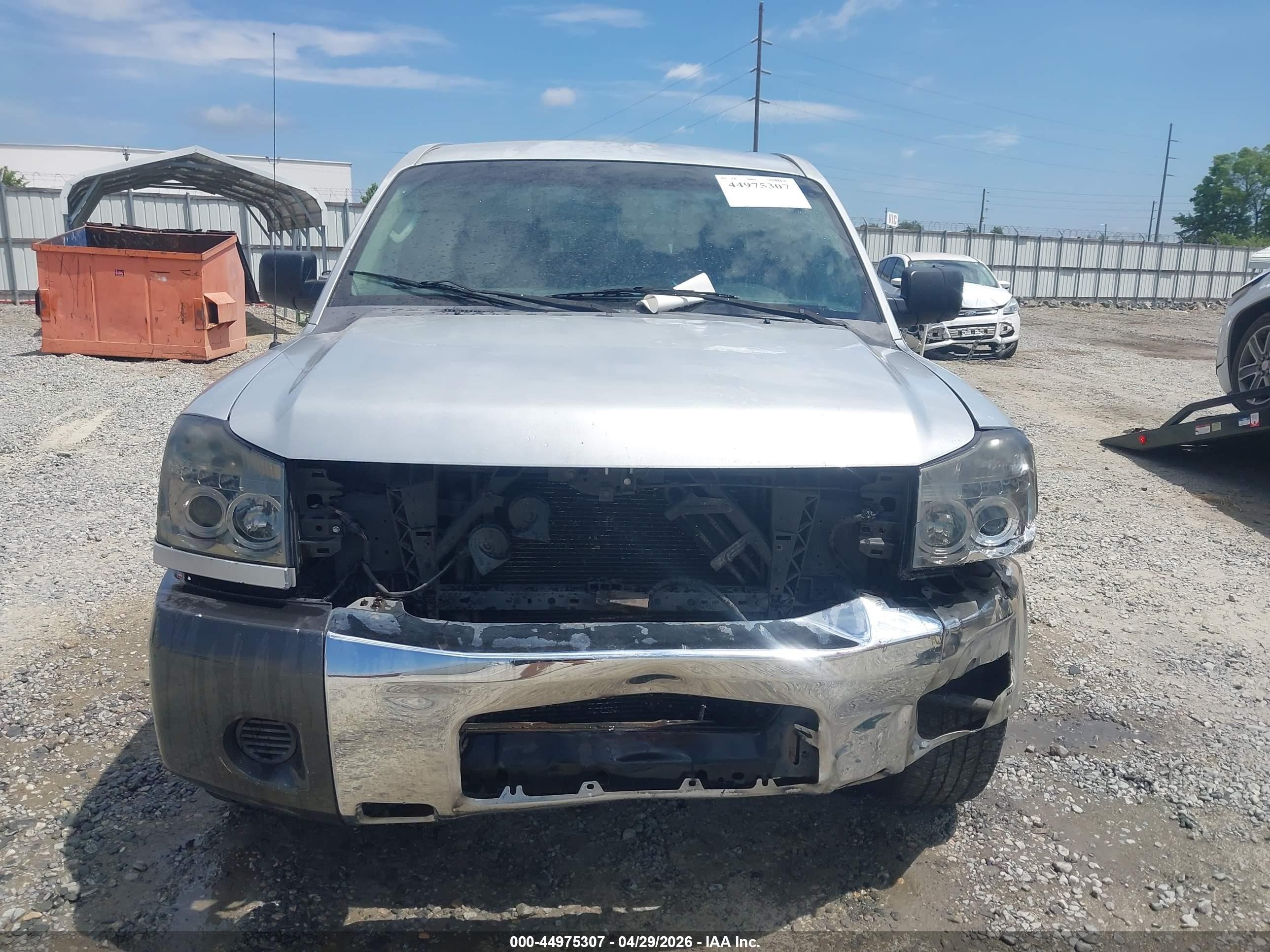 2008 Nissan Titan Xe Silver vin: 1N6AA07D28N332463