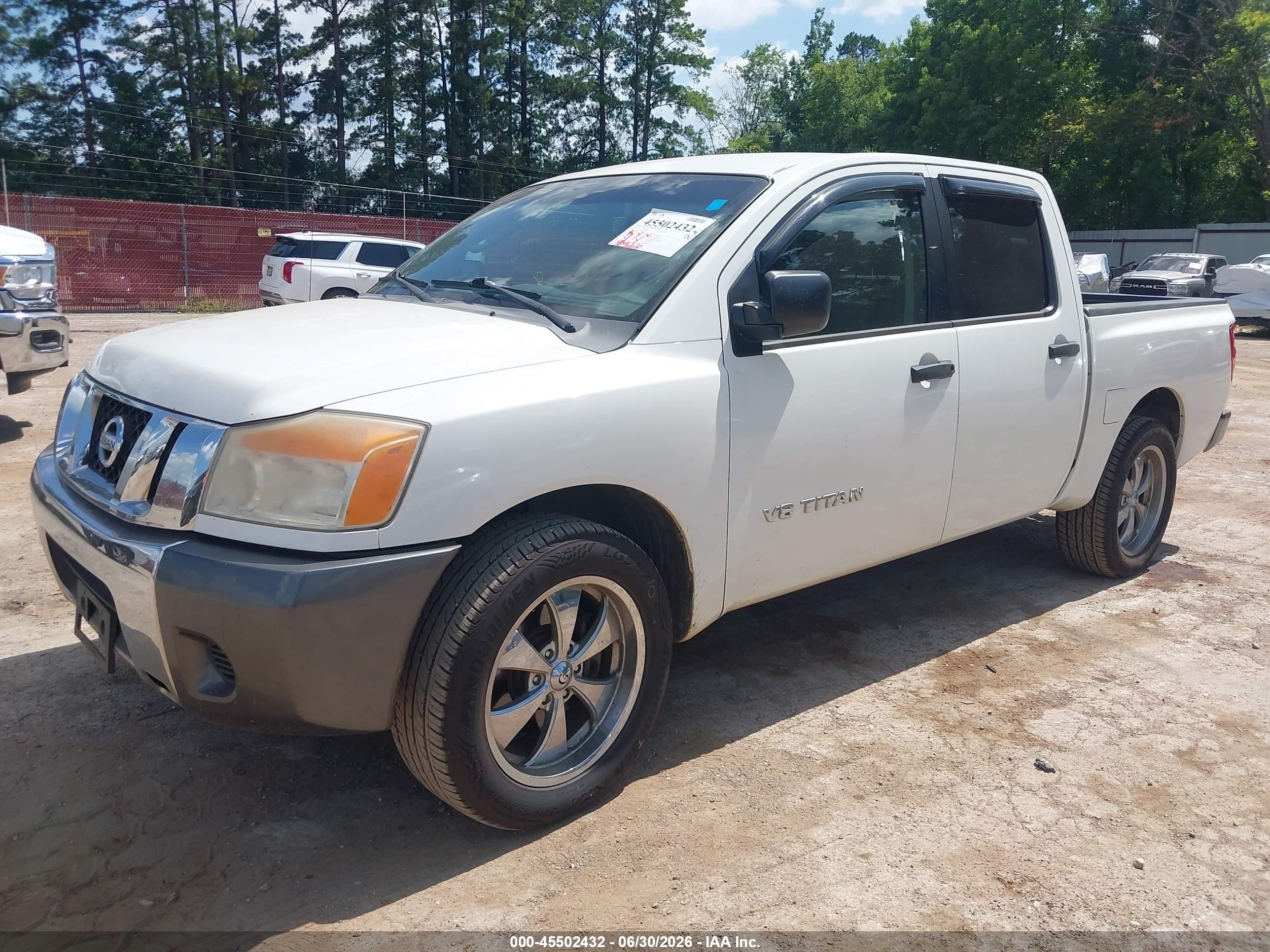 2008 Nissan Titan Xe Белый vin: 1N6AA07D48N325353