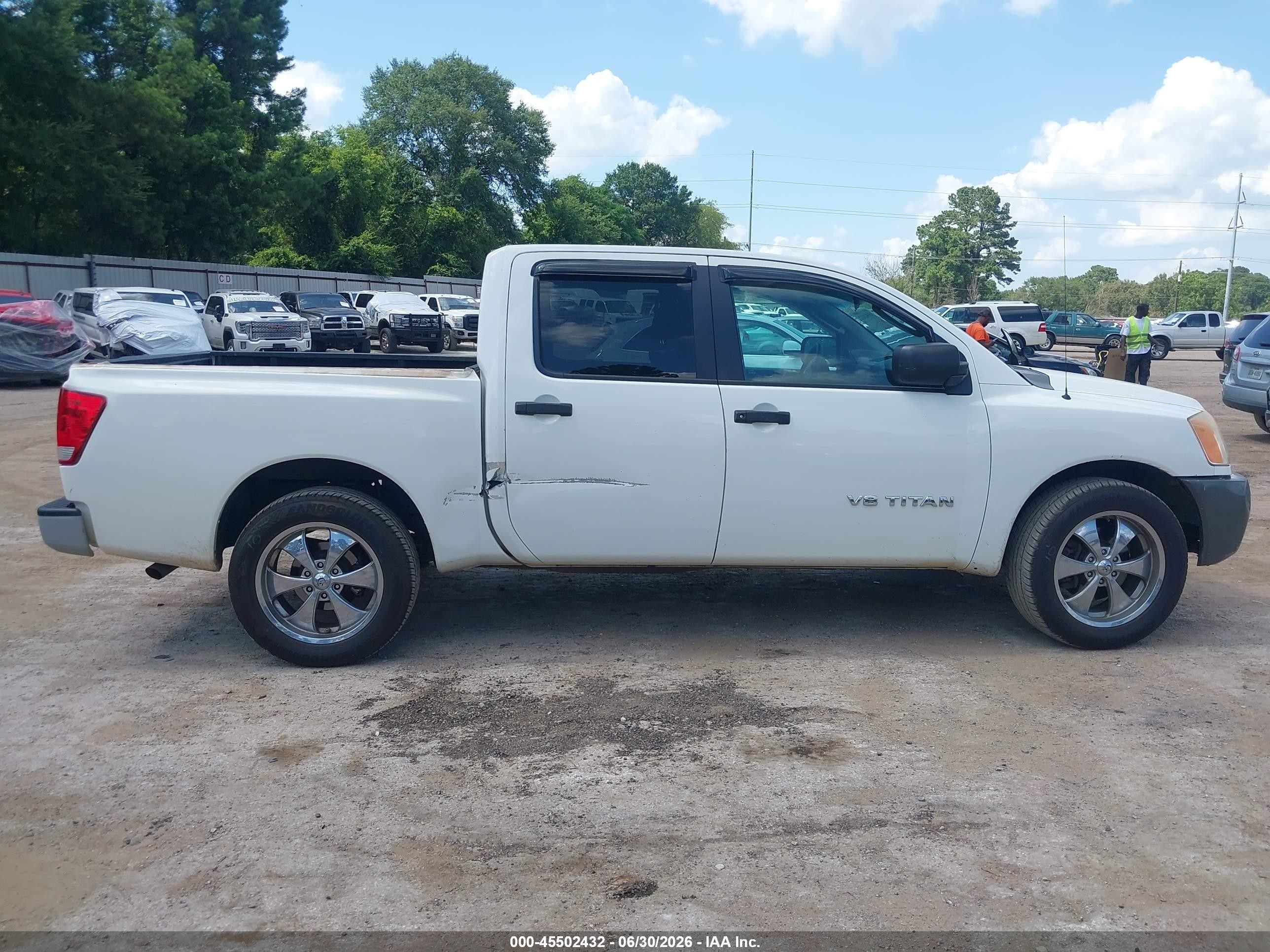 2008 Nissan Titan Xe Белый vin: 1N6AA07D48N325353