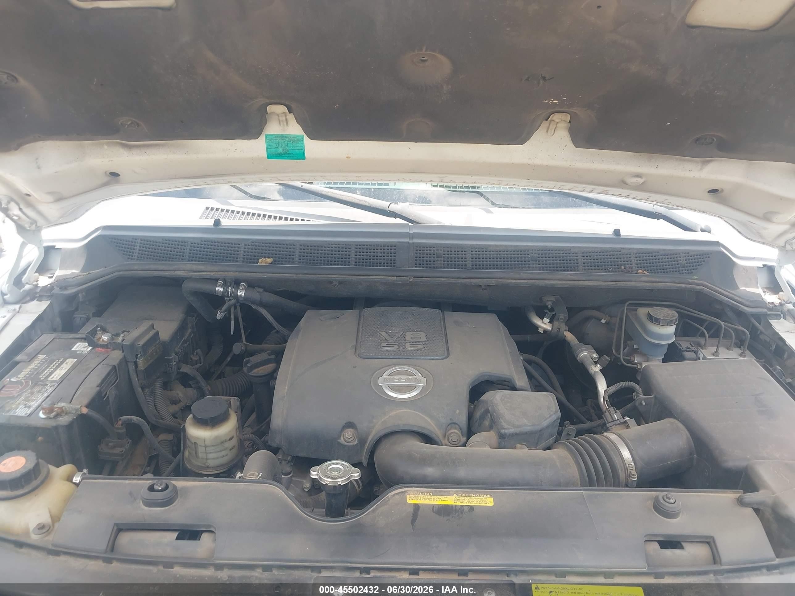 2008 Nissan Titan Xe Белый vin: 1N6AA07D48N325353