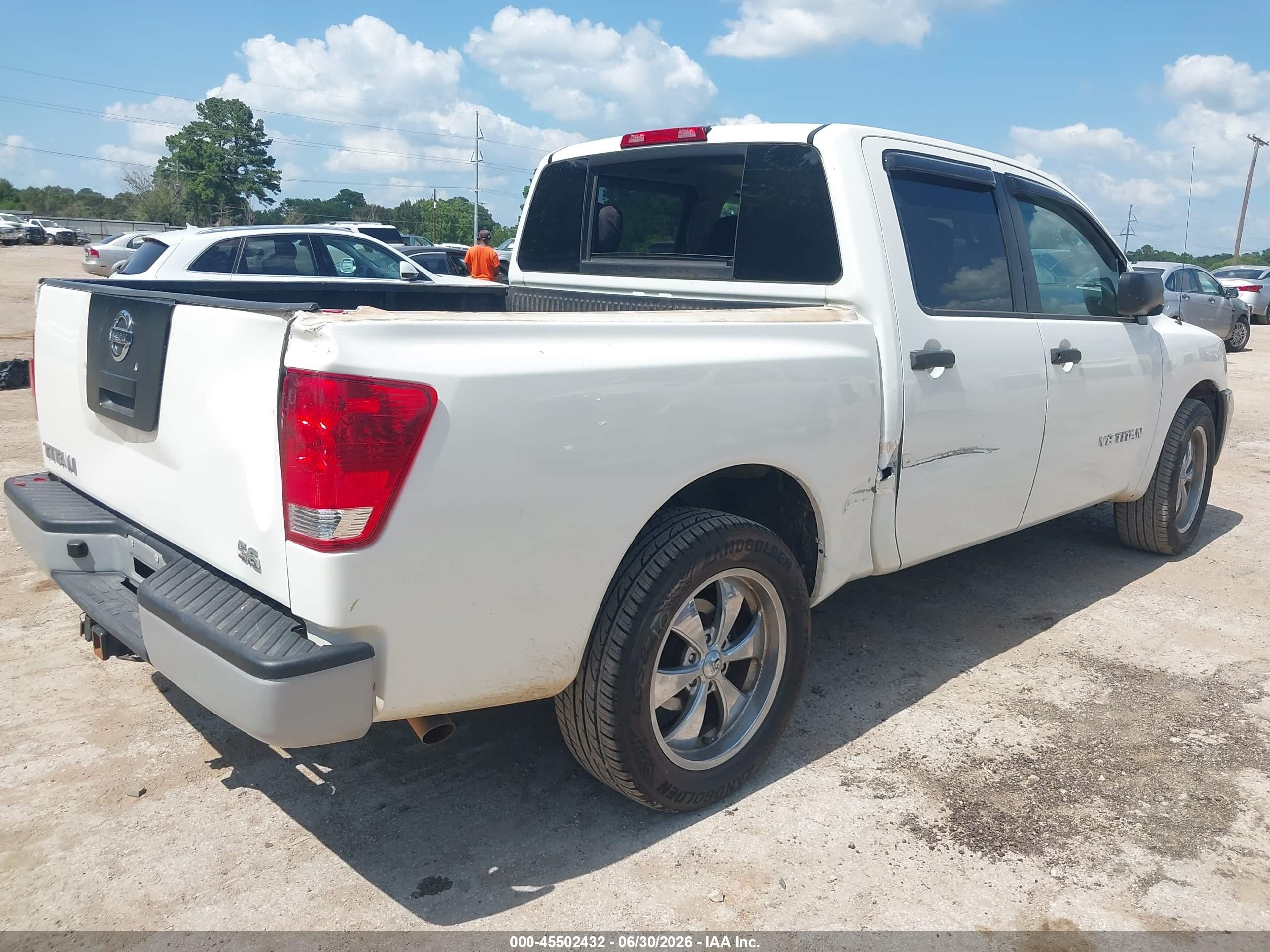 2008 Nissan Titan Xe Белый vin: 1N6AA07D48N325353