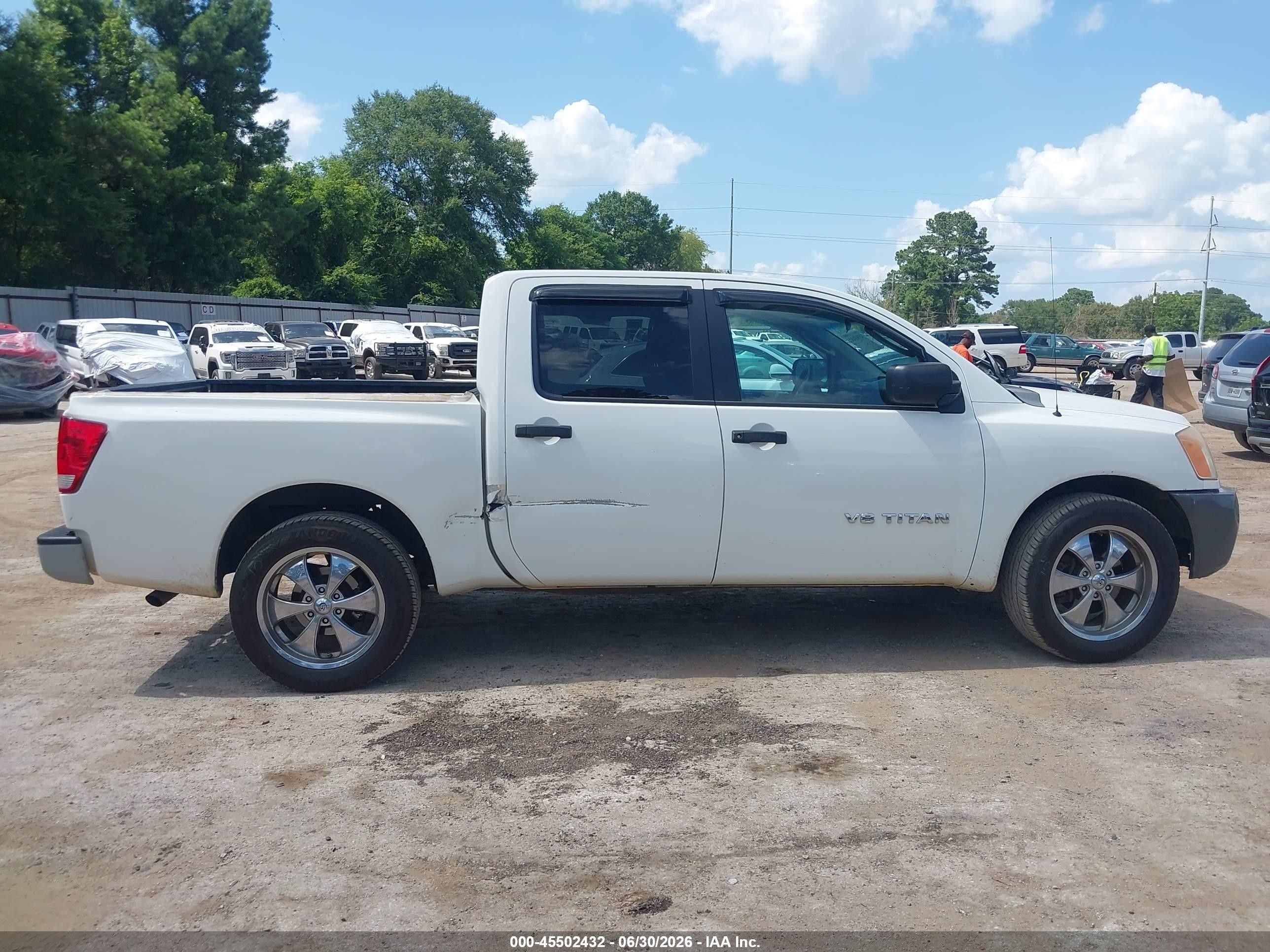 2008 Nissan Titan Xe Белый vin: 1N6AA07D48N325353