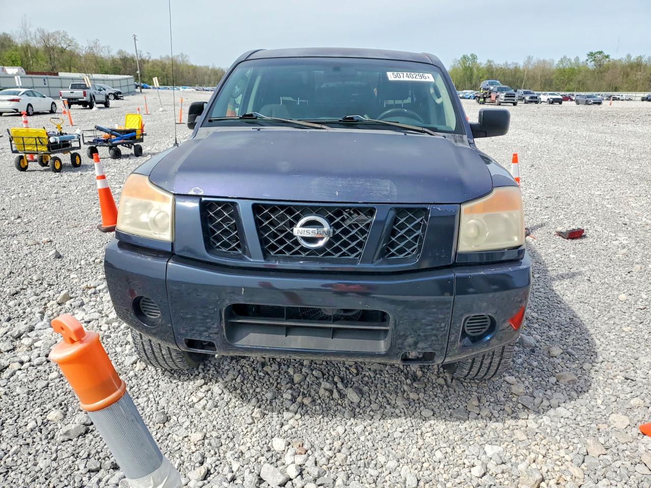 2008 Nissan Titan Xe Blue vin: 1N6AA07D48N335591