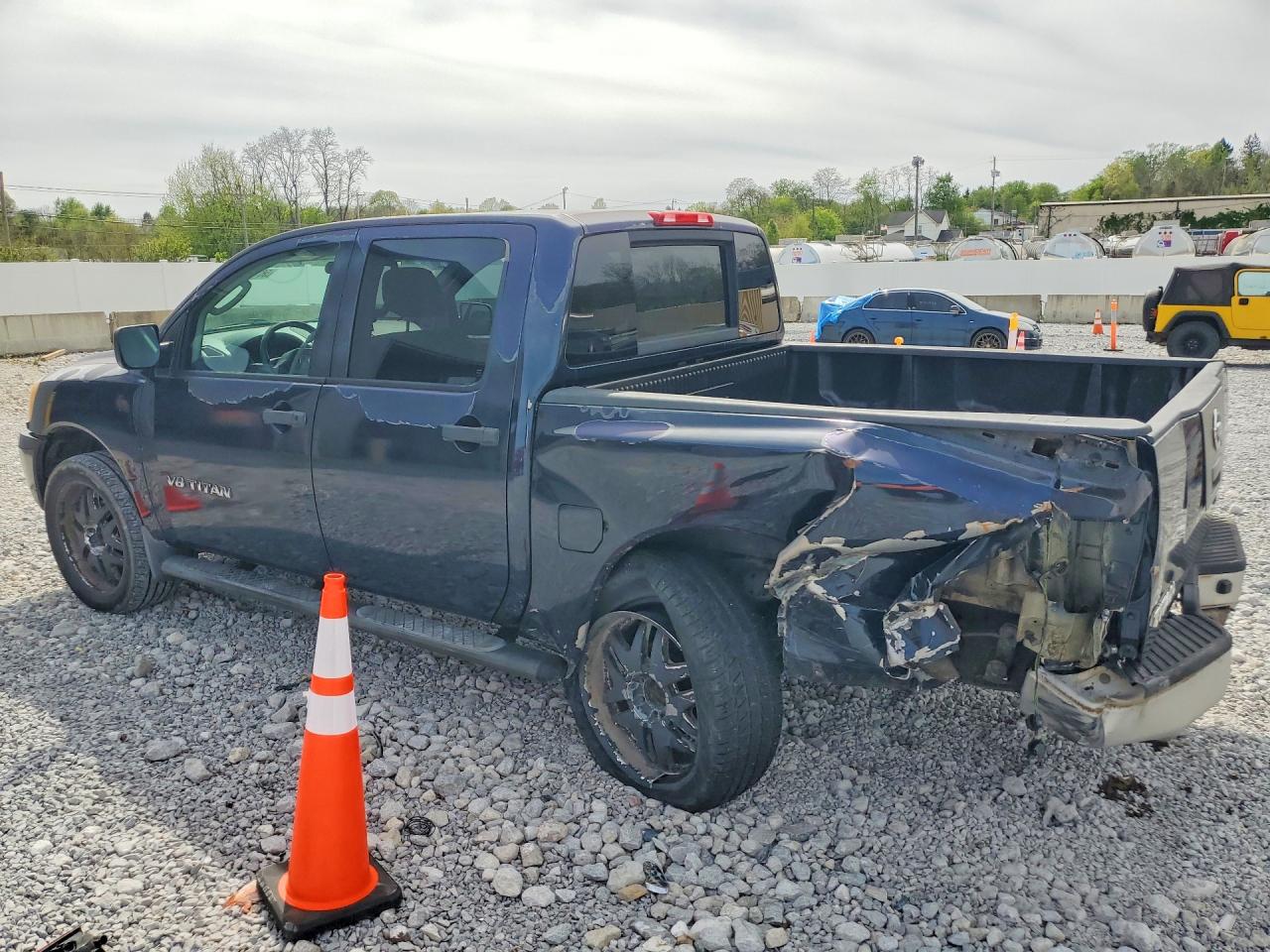 2008 Nissan Titan Xe Blue vin: 1N6AA07D48N335591