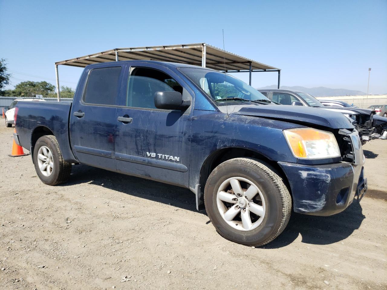 2008 Nissan Titan Xe Blue vin: 1N6AA07D48N357770