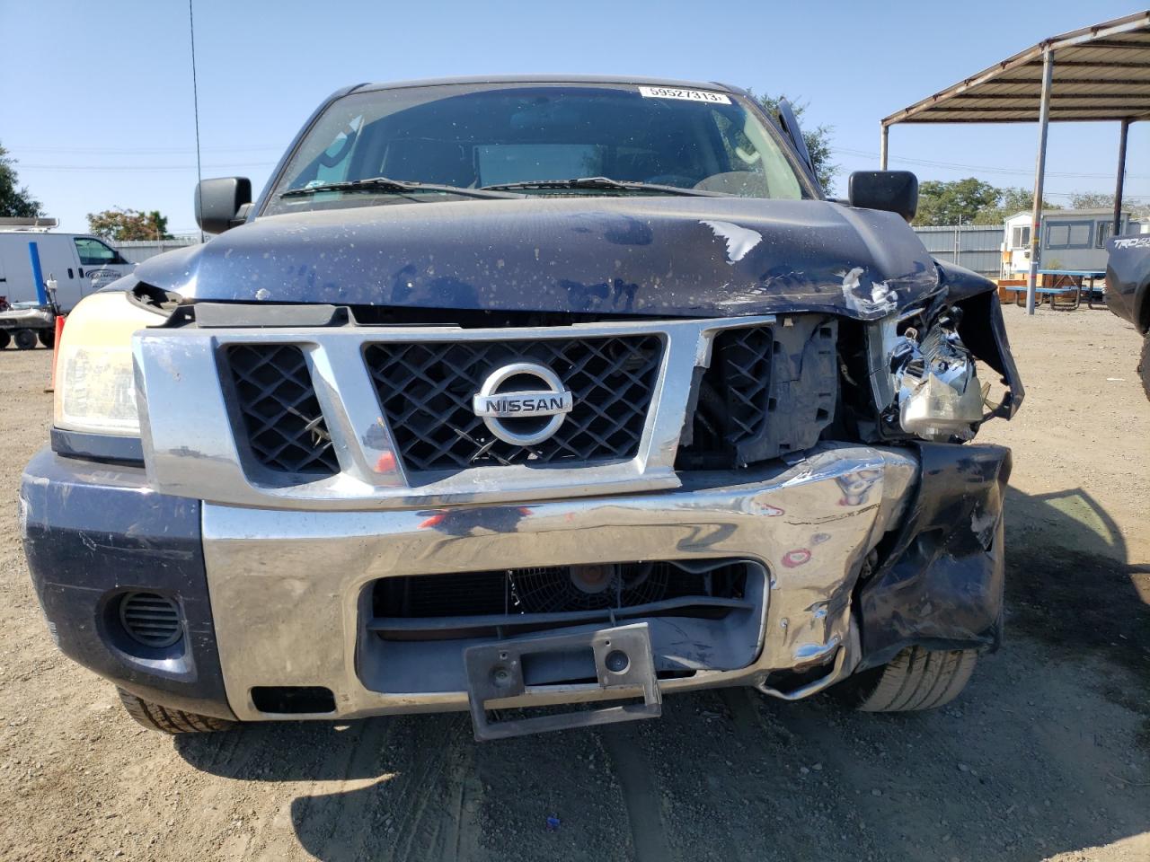 2008 Nissan Titan Xe Blue vin: 1N6AA07D48N357770