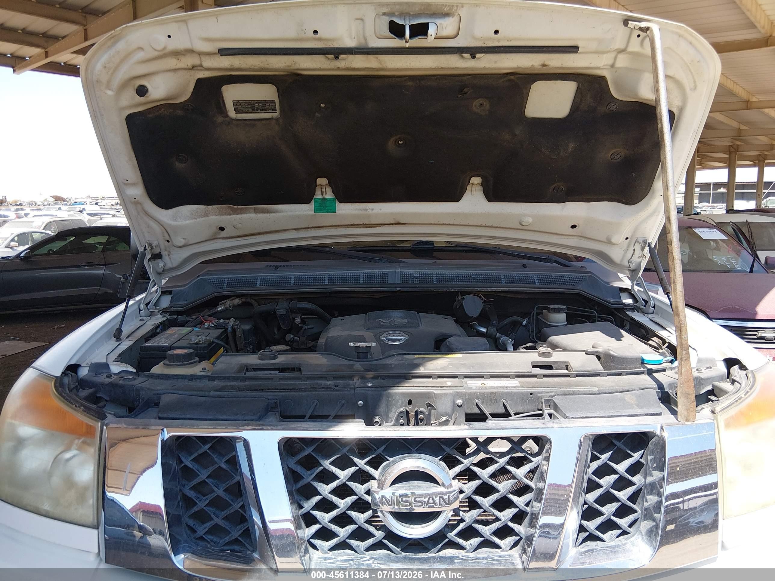 2009 Nissan Titan Xe White vin: 1N6AA07D49N302978