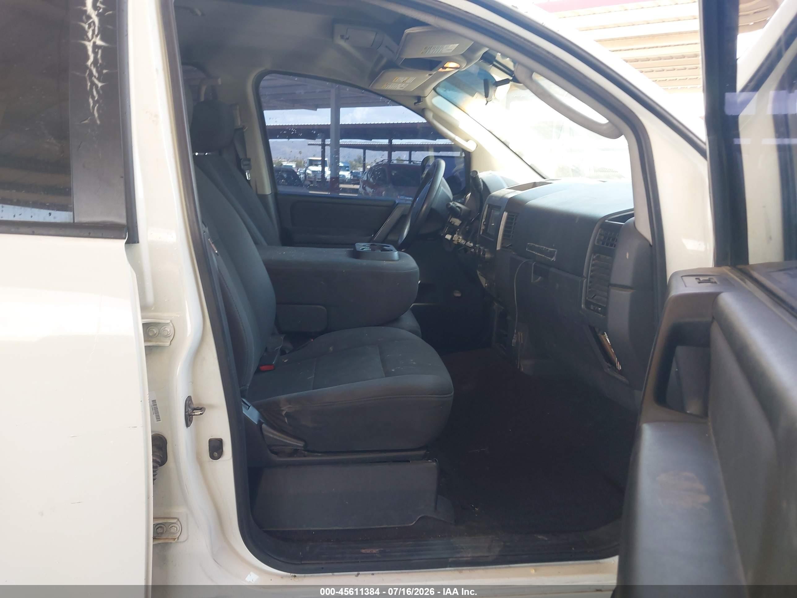 2009 Nissan Titan Xe White vin: 1N6AA07D49N302978