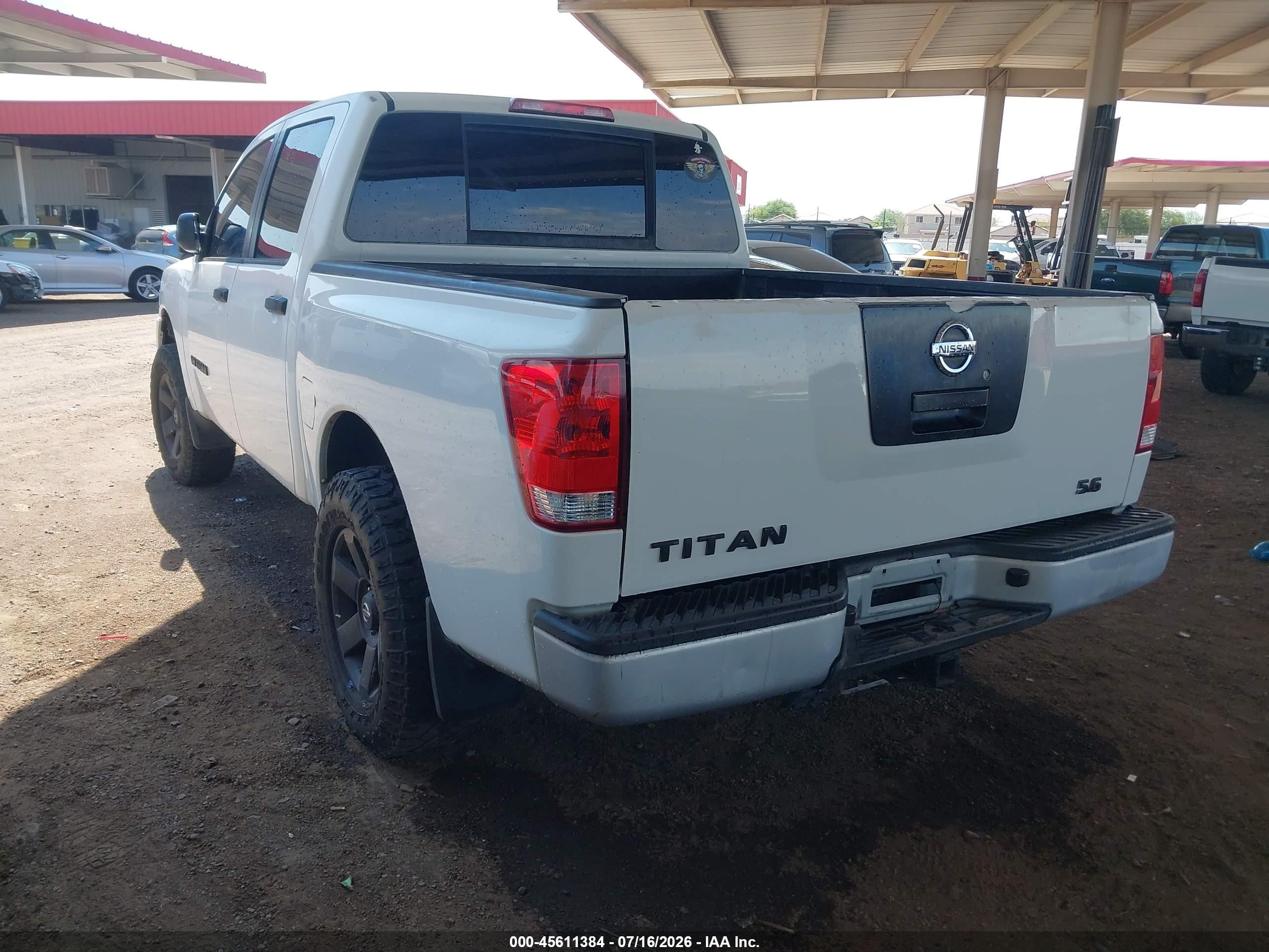 2009 Nissan Titan Xe White vin: 1N6AA07D49N302978