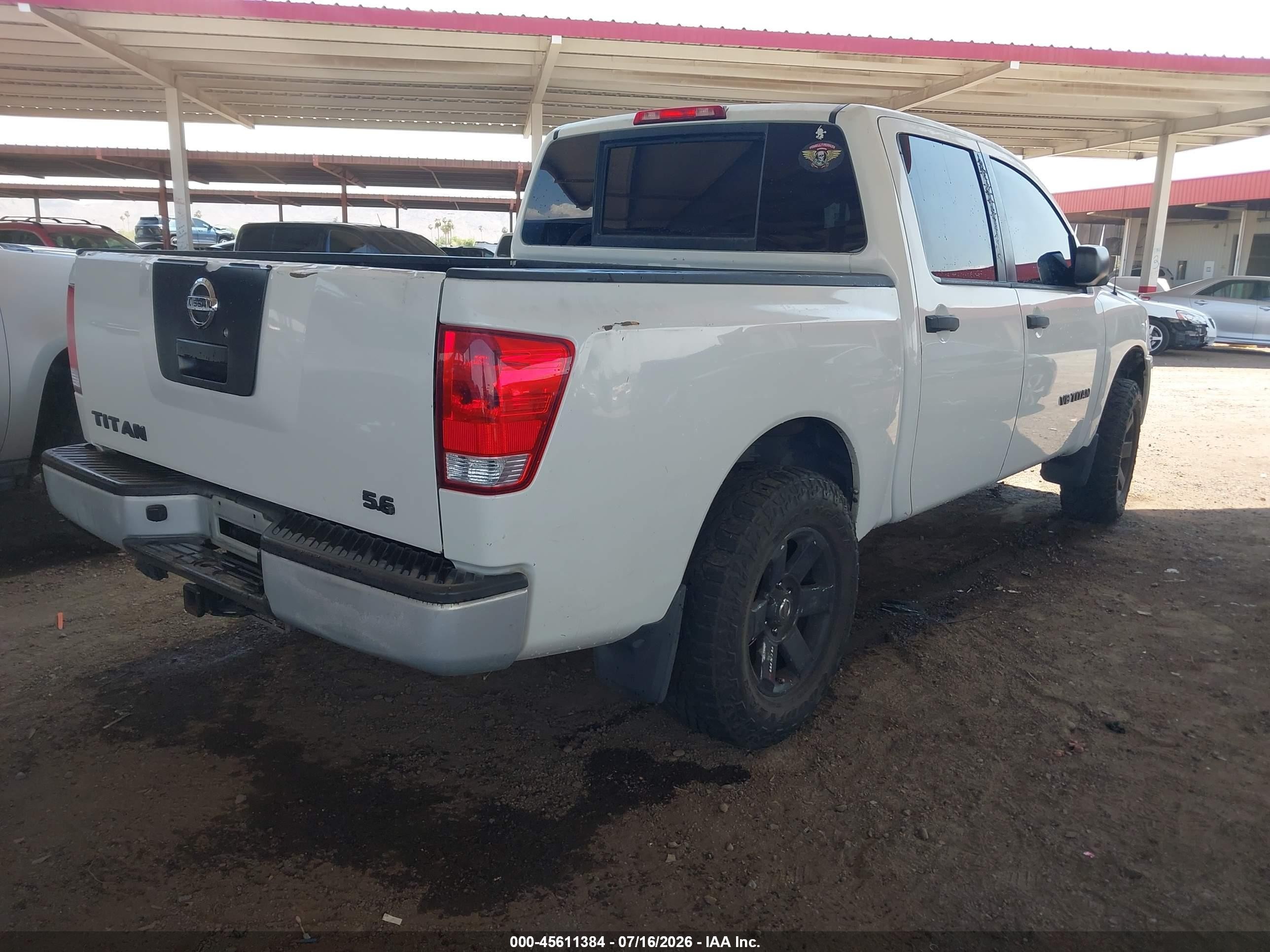 2009 Nissan Titan Xe White vin: 1N6AA07D49N302978
