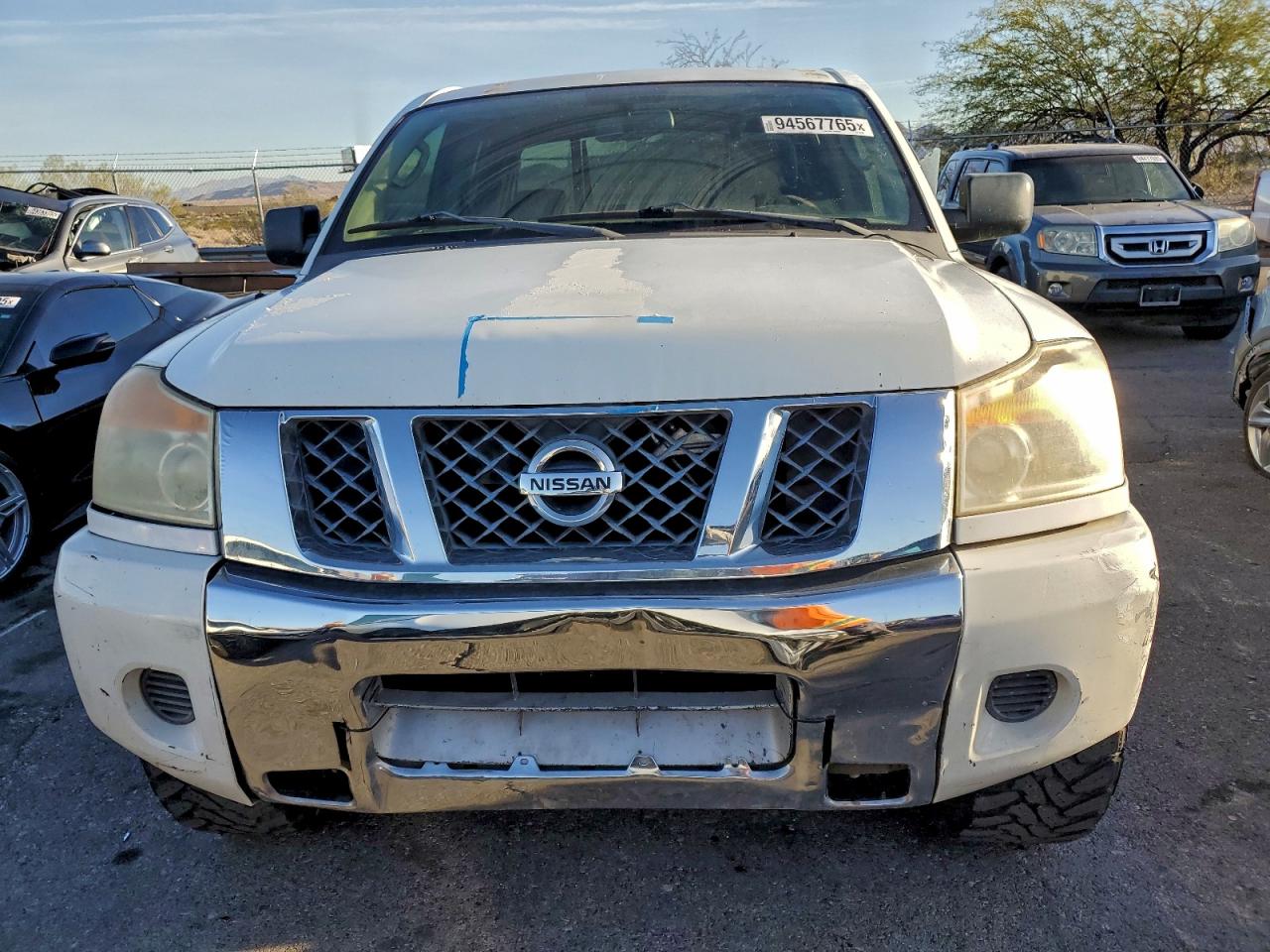 2009 Nissan Titan Xe Белый vin: 1N6AA07D59N307056