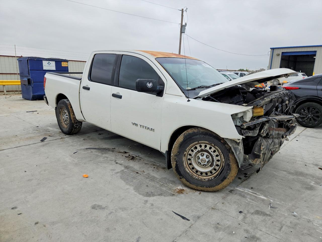 2009 Nissan Titan Xe Белый vin: 1N6AA07D69N302481