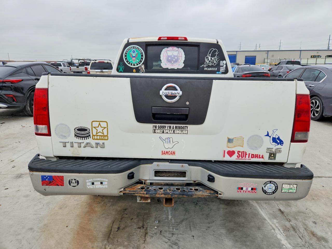 2009 Nissan Titan Xe Белый vin: 1N6AA07D69N302481