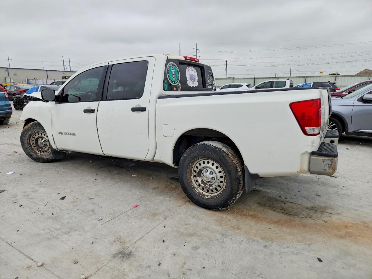 2009 Nissan Titan Xe Белый vin: 1N6AA07D69N302481