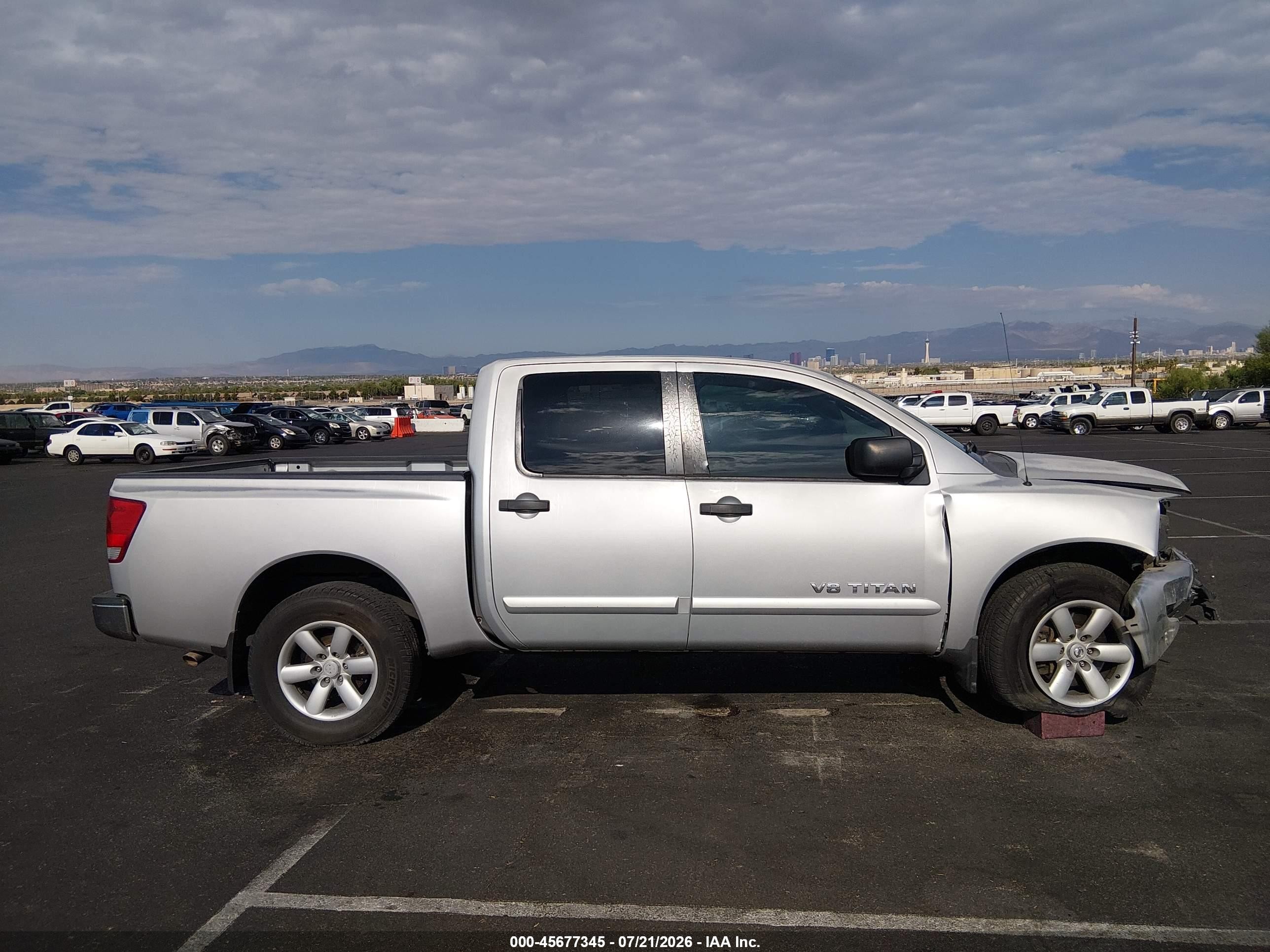 2008 Nissan Titan Se/xe Silver vin: 1N6AA07D78N352269