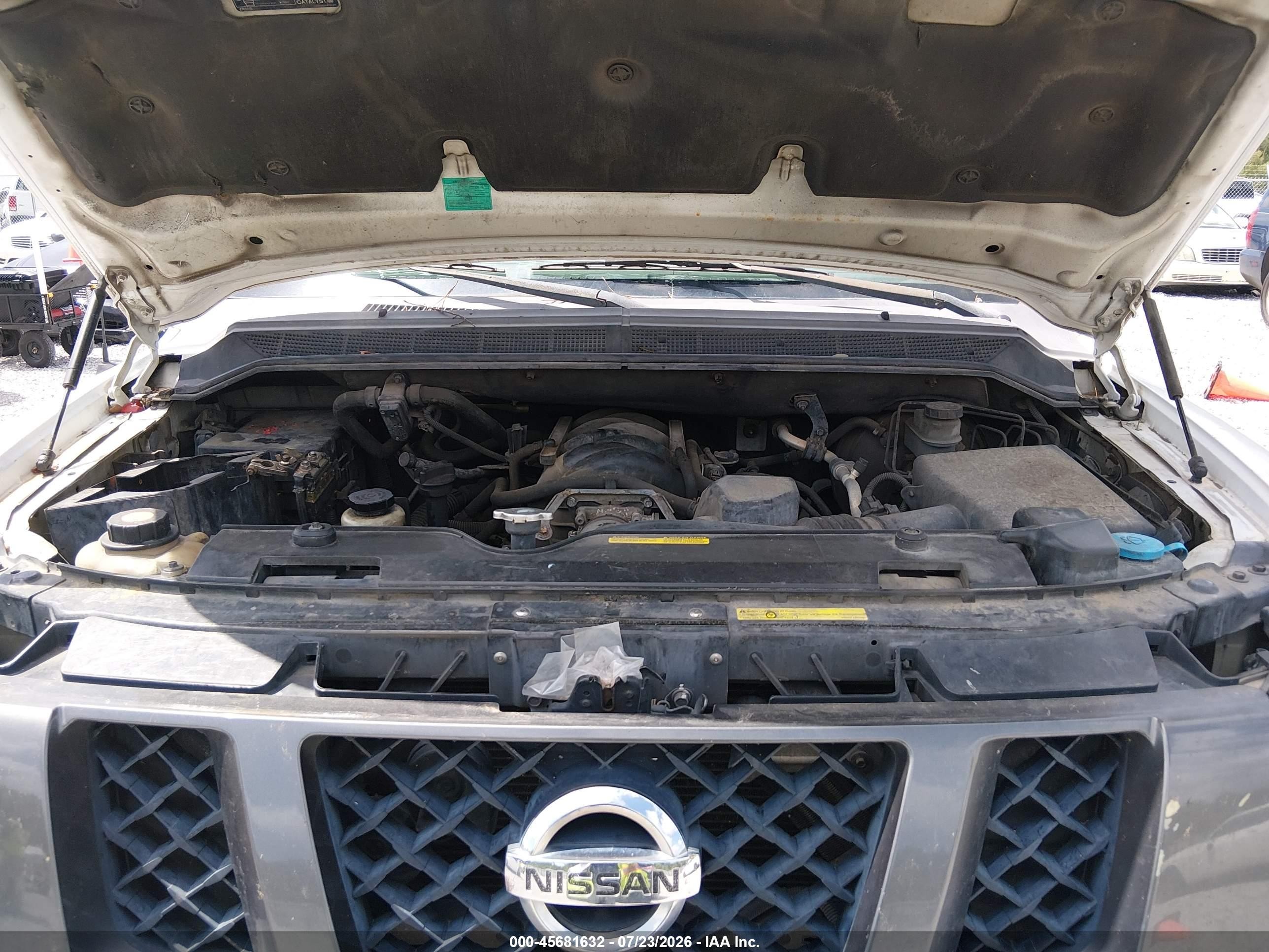 2008 Nissan Titan Xe White vin: 1N6AA07D88N325727