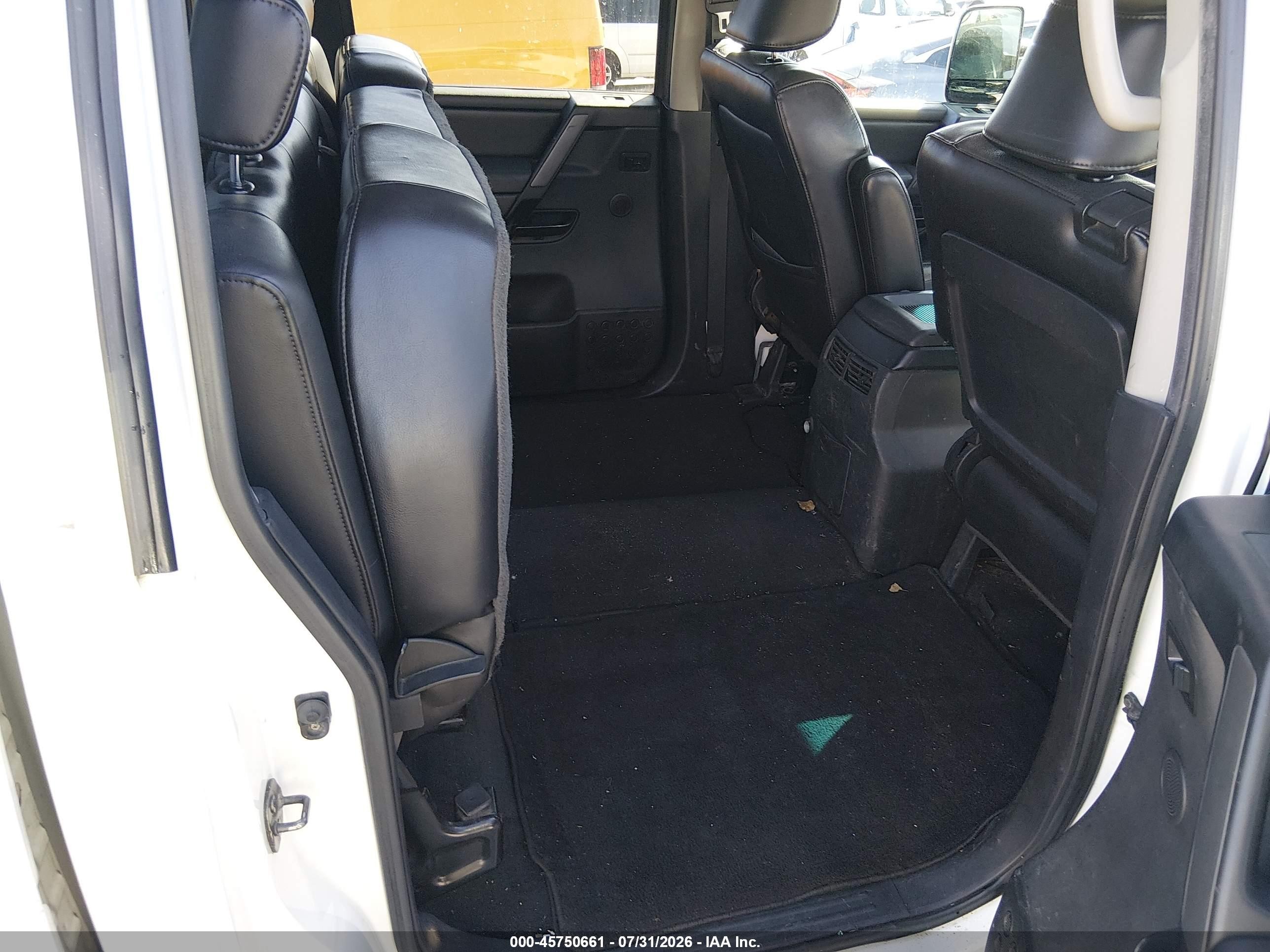 2009 Nissan Titan Le White vin: 1N6AA07D99N303317