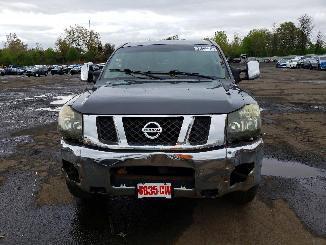 2008 Nissan Titan Xe Gray vin: 1N6AA07F48N337679