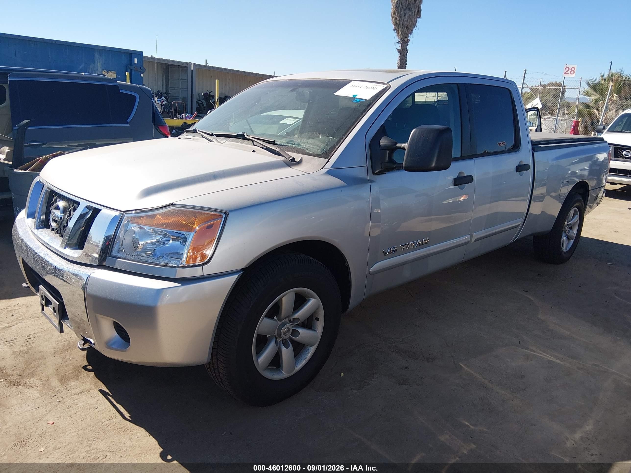 2008 Nissan Titan Xe Gray vin: 1N6AA07G78N324899