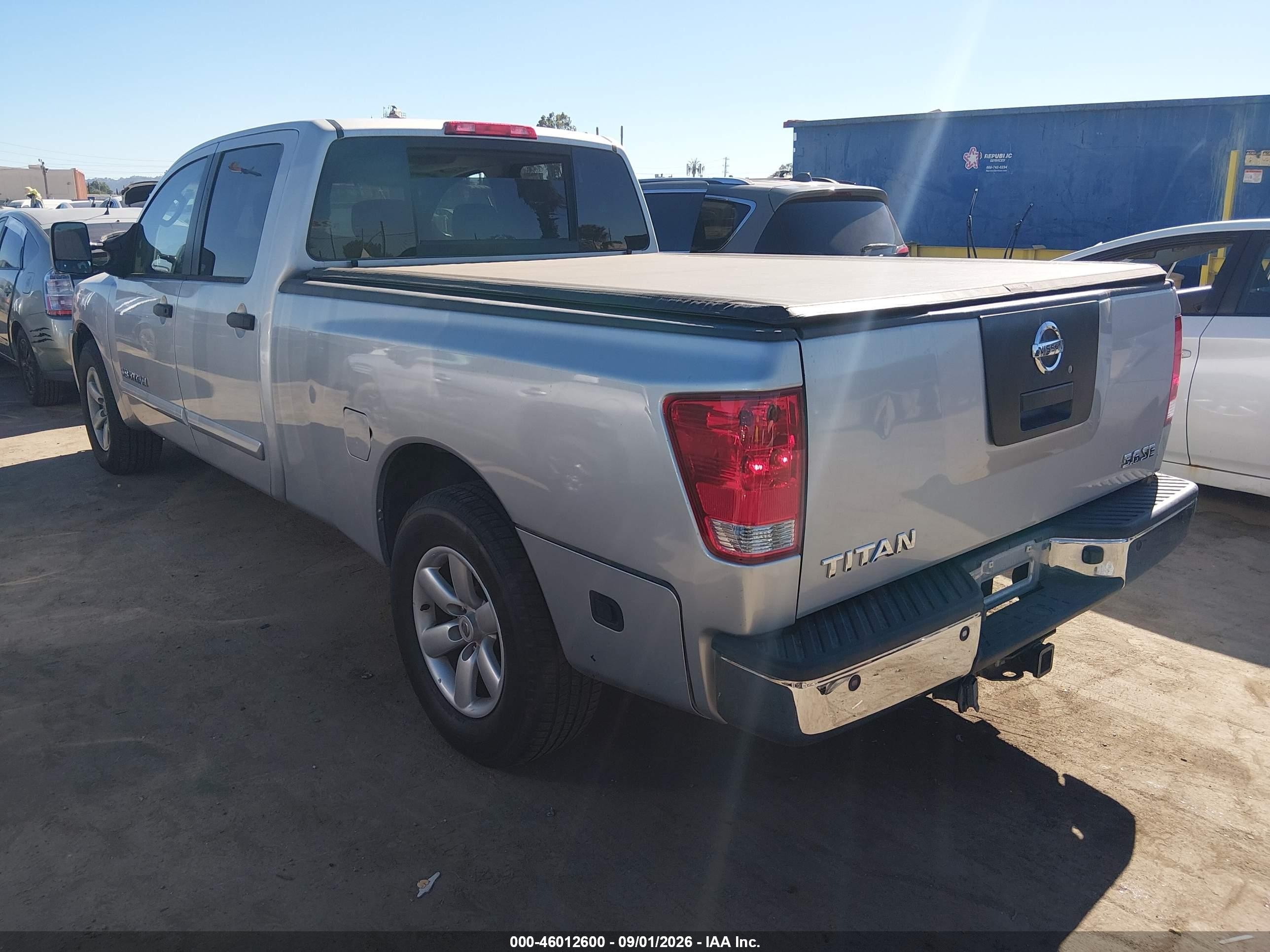 2008 Nissan Titan Xe Gray vin: 1N6AA07G78N324899