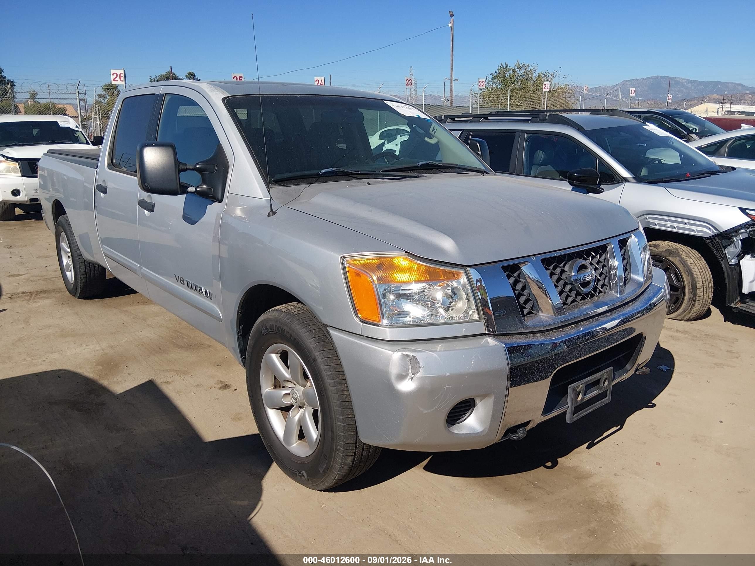 2008 Nissan Titan Xe Gray vin: 1N6AA07G78N324899