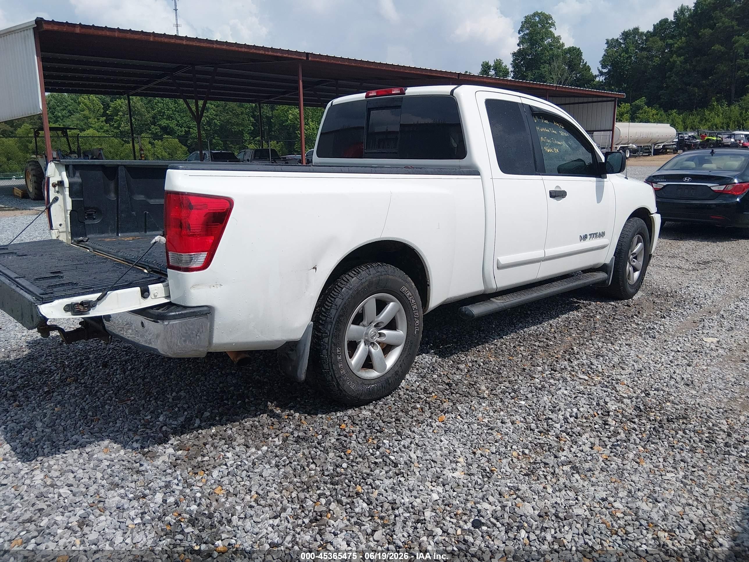 2014 Nissan Titan Sv White vin: 1N6AA0CA6EN520068