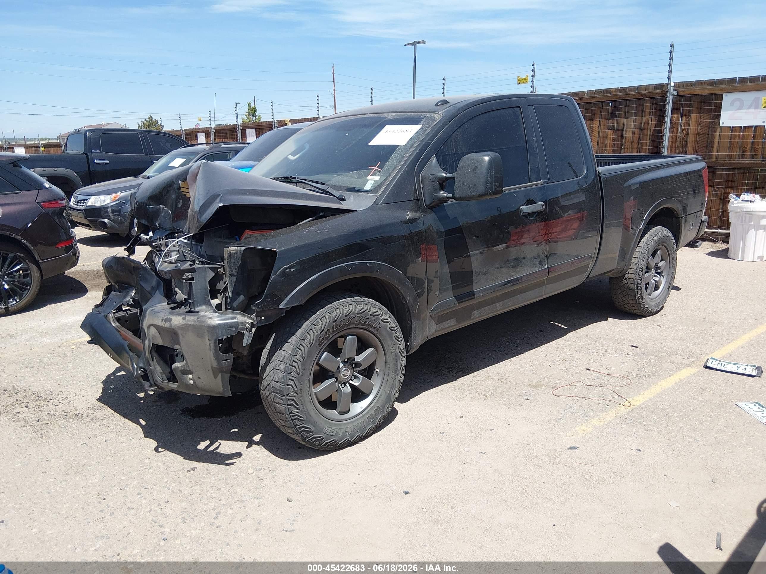 2015 Nissan Titan Pro-4x/s/sv Black vin: 1N6AA0CC1FN502466