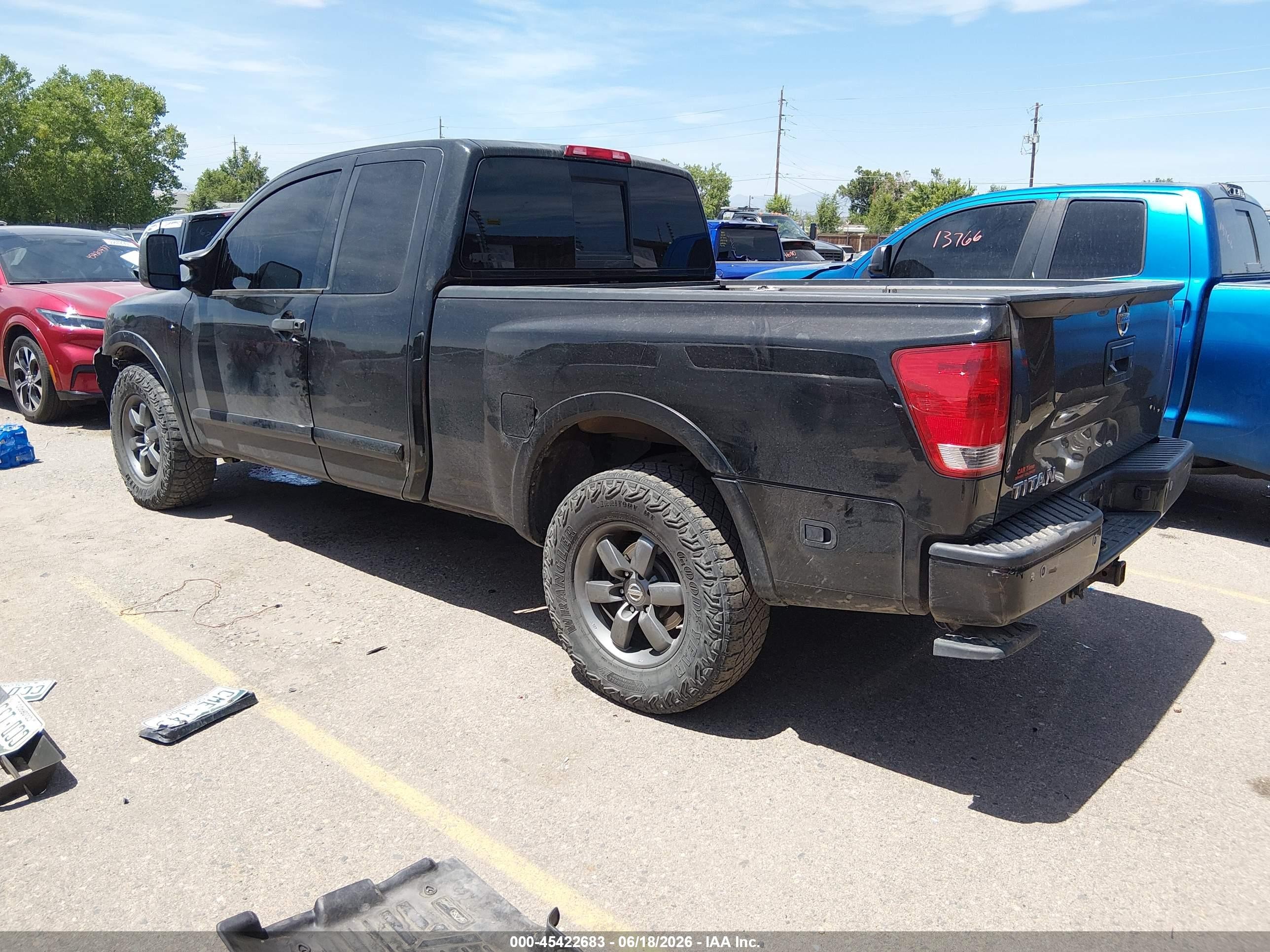 2015 Nissan Titan Pro-4x/s/sv Black vin: 1N6AA0CC1FN502466