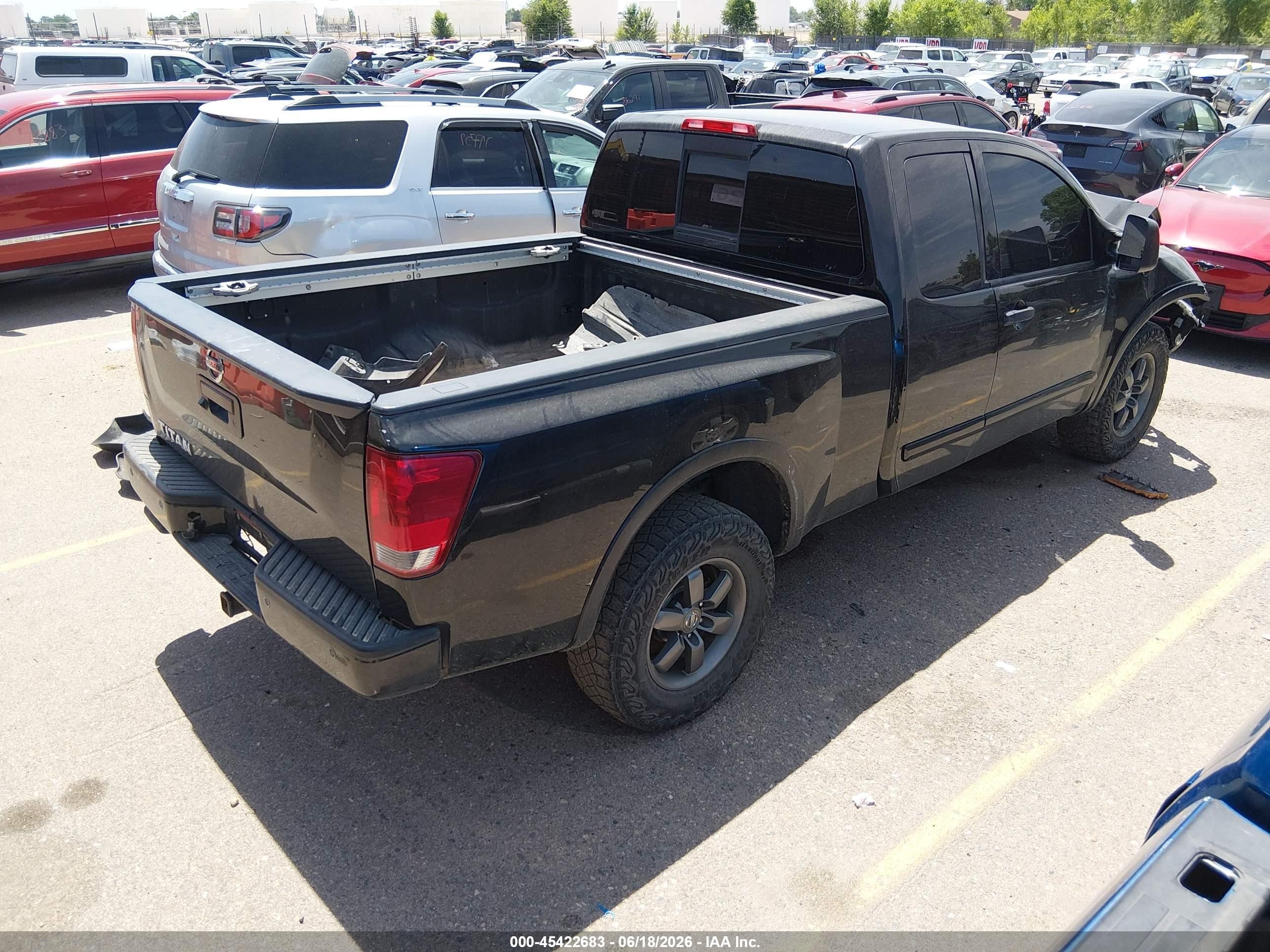 2015 Nissan Titan Pro-4x/s/sv Black vin: 1N6AA0CC1FN502466