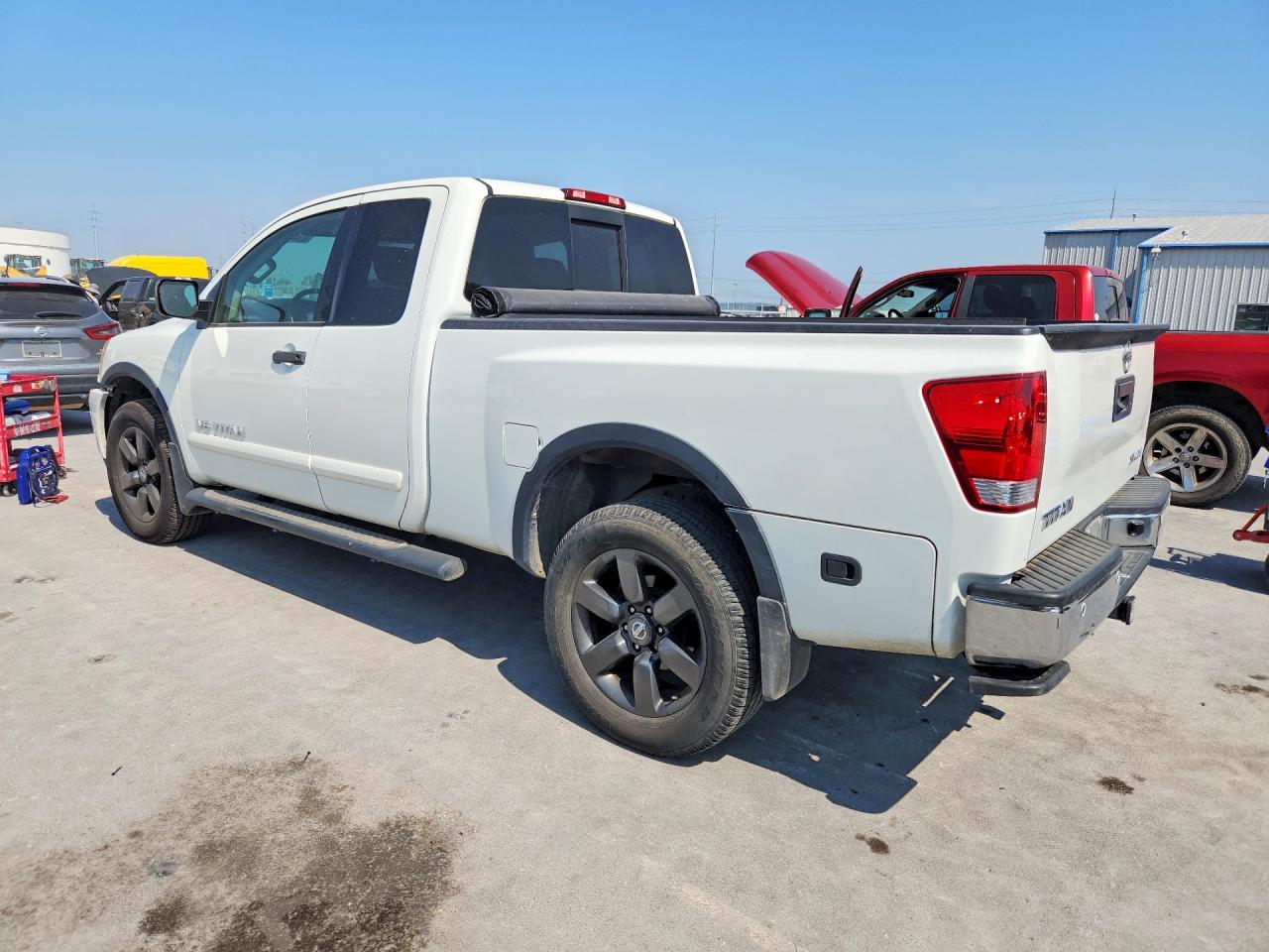2015 Nissan Titan Sv White vin: 1N6AA0CC3FN502307