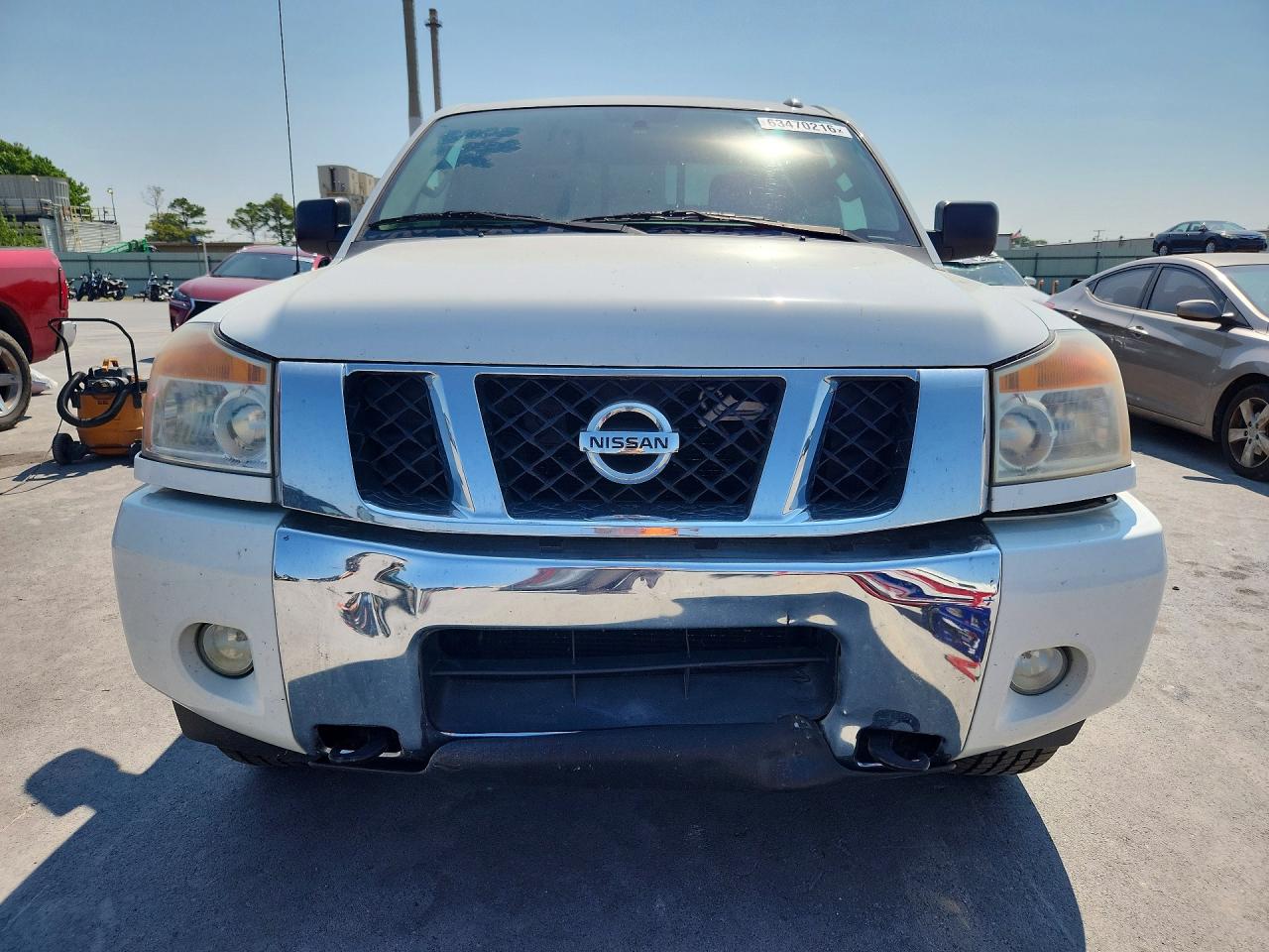 2015 Nissan Titan Sv White vin: 1N6AA0CC3FN502307