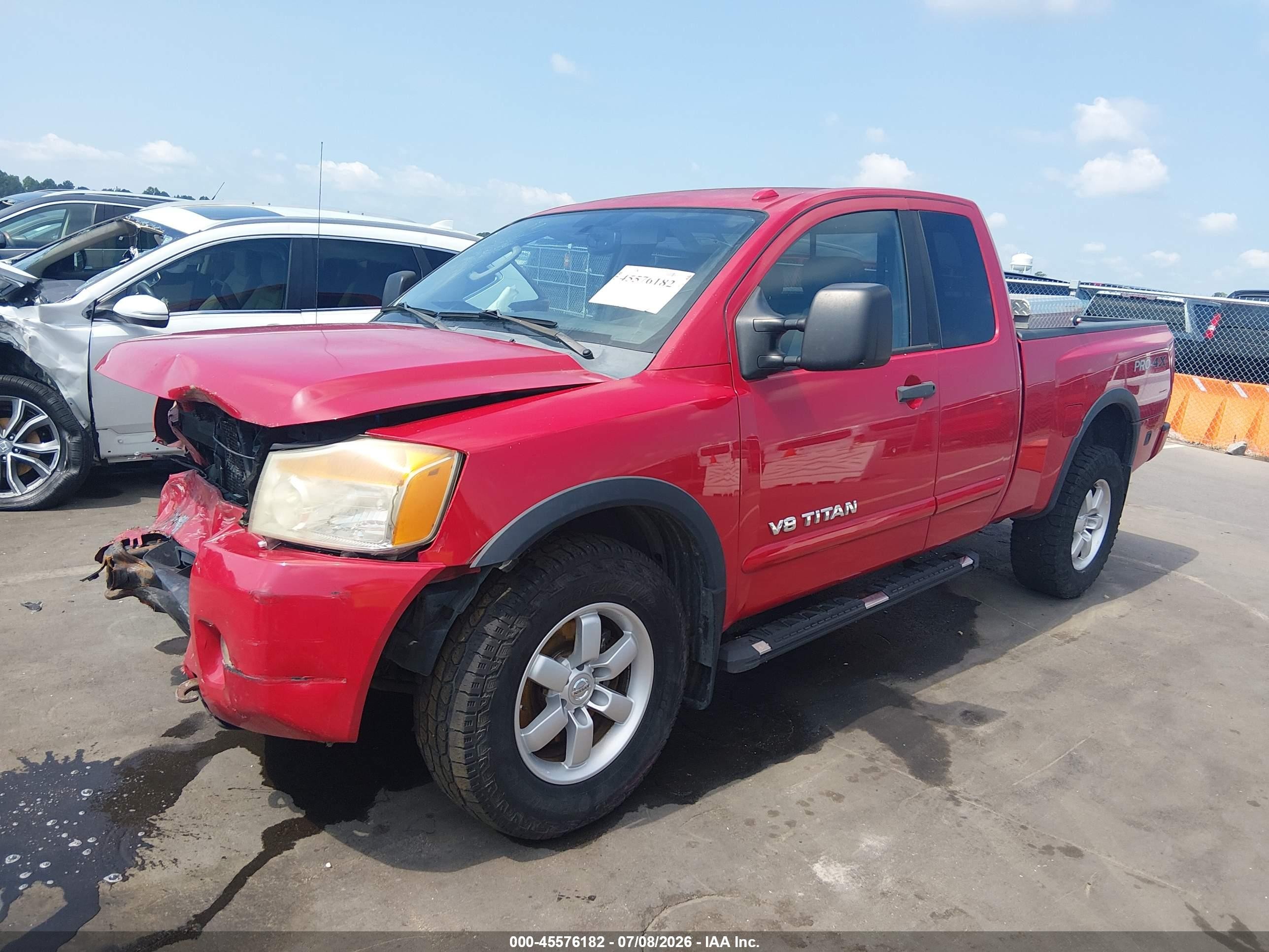 2011 Nissan Titan Pro-4x Red vin: 1N6AA0CC4BN320397