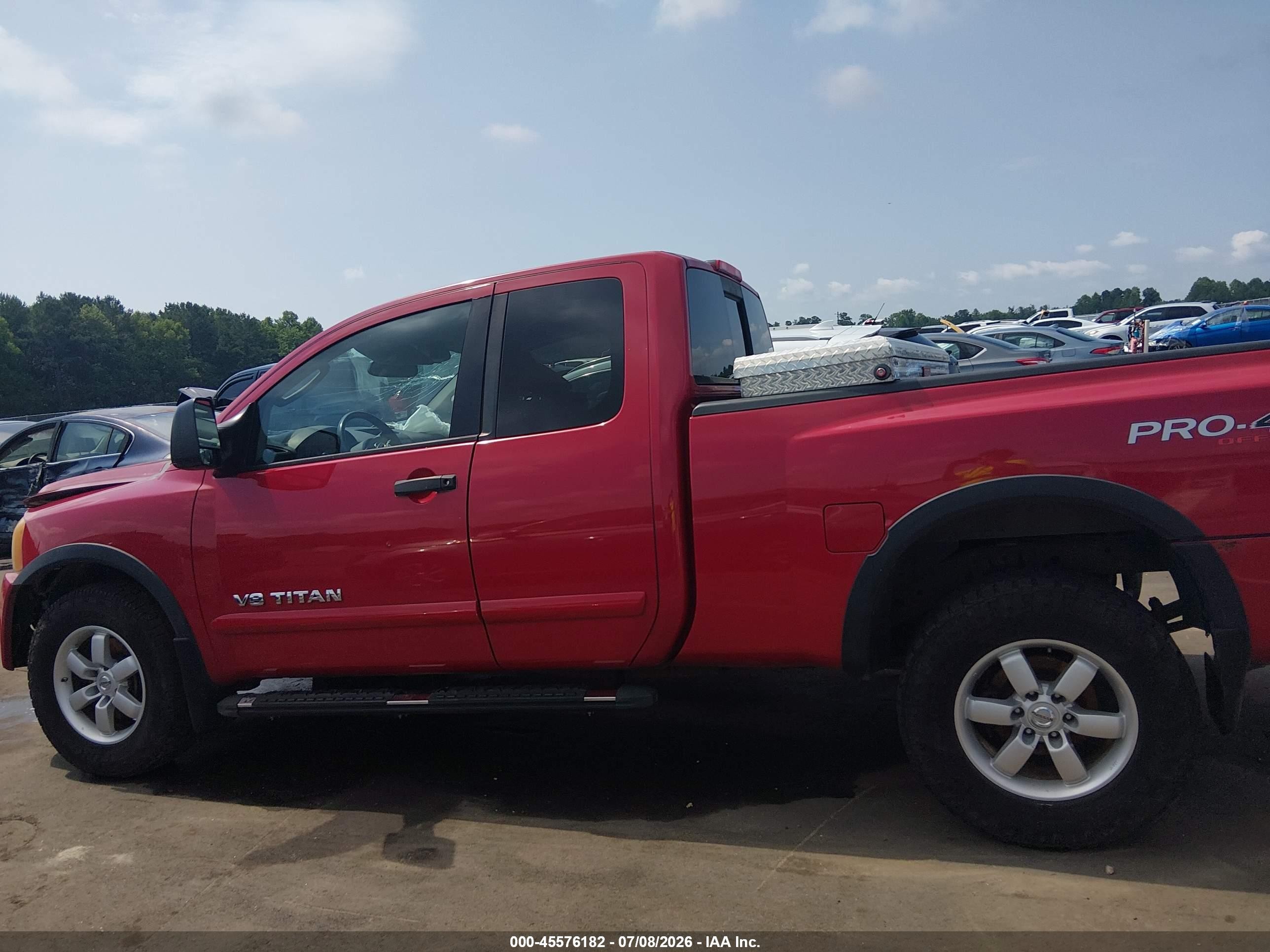 2011 Nissan Titan Pro-4x Red vin: 1N6AA0CC4BN320397