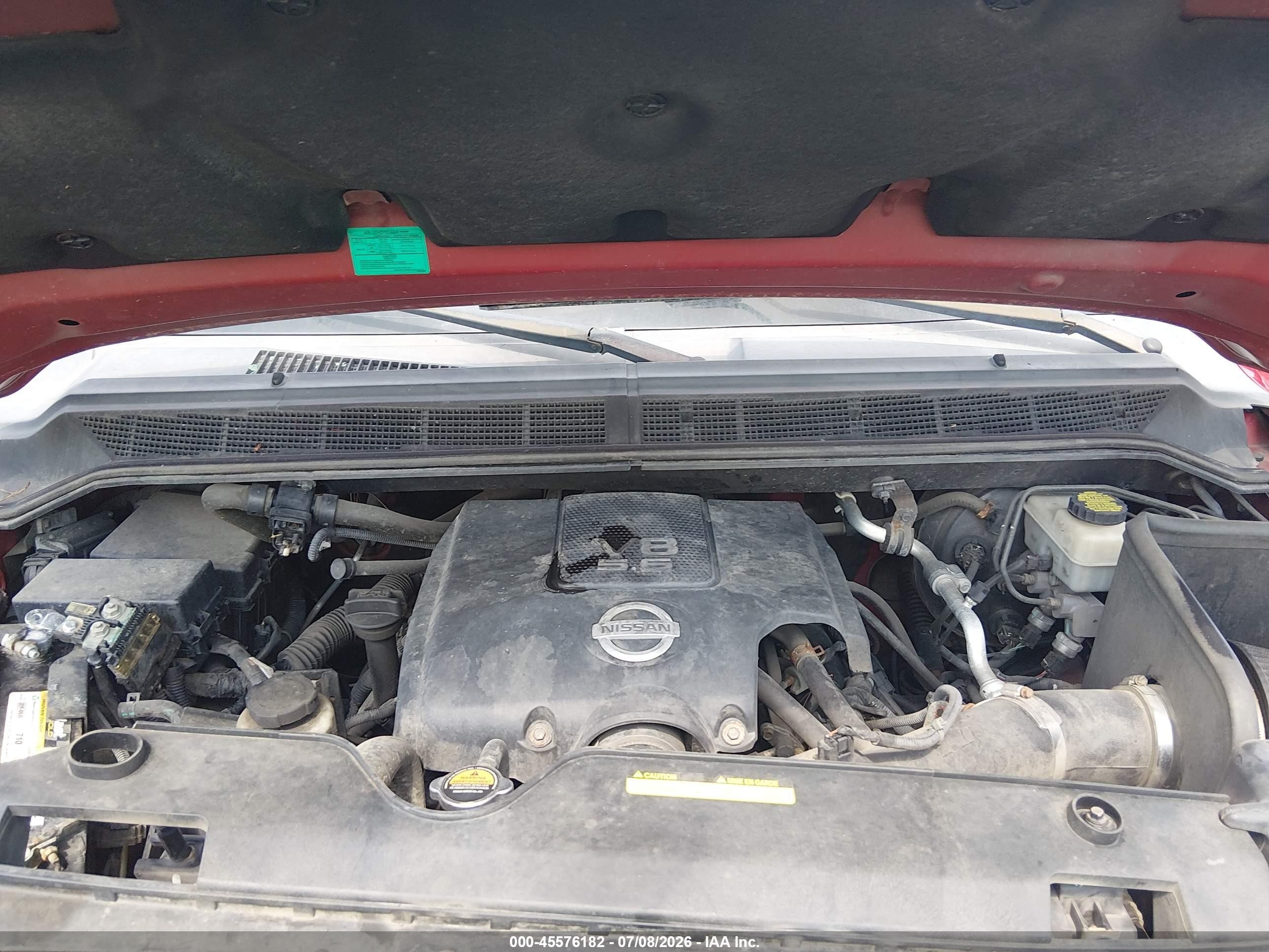 2011 Nissan Titan Pro-4x Red vin: 1N6AA0CC4BN320397