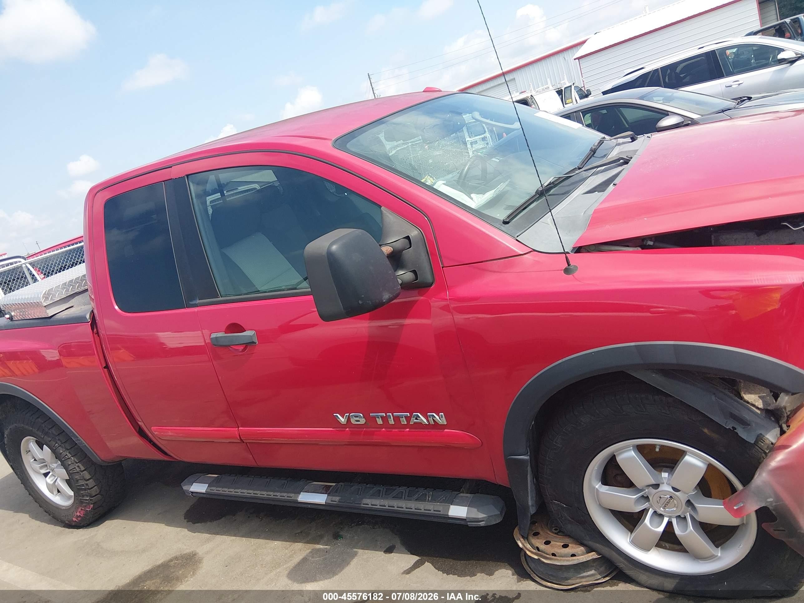 2011 Nissan Titan Pro-4x Red vin: 1N6AA0CC4BN320397