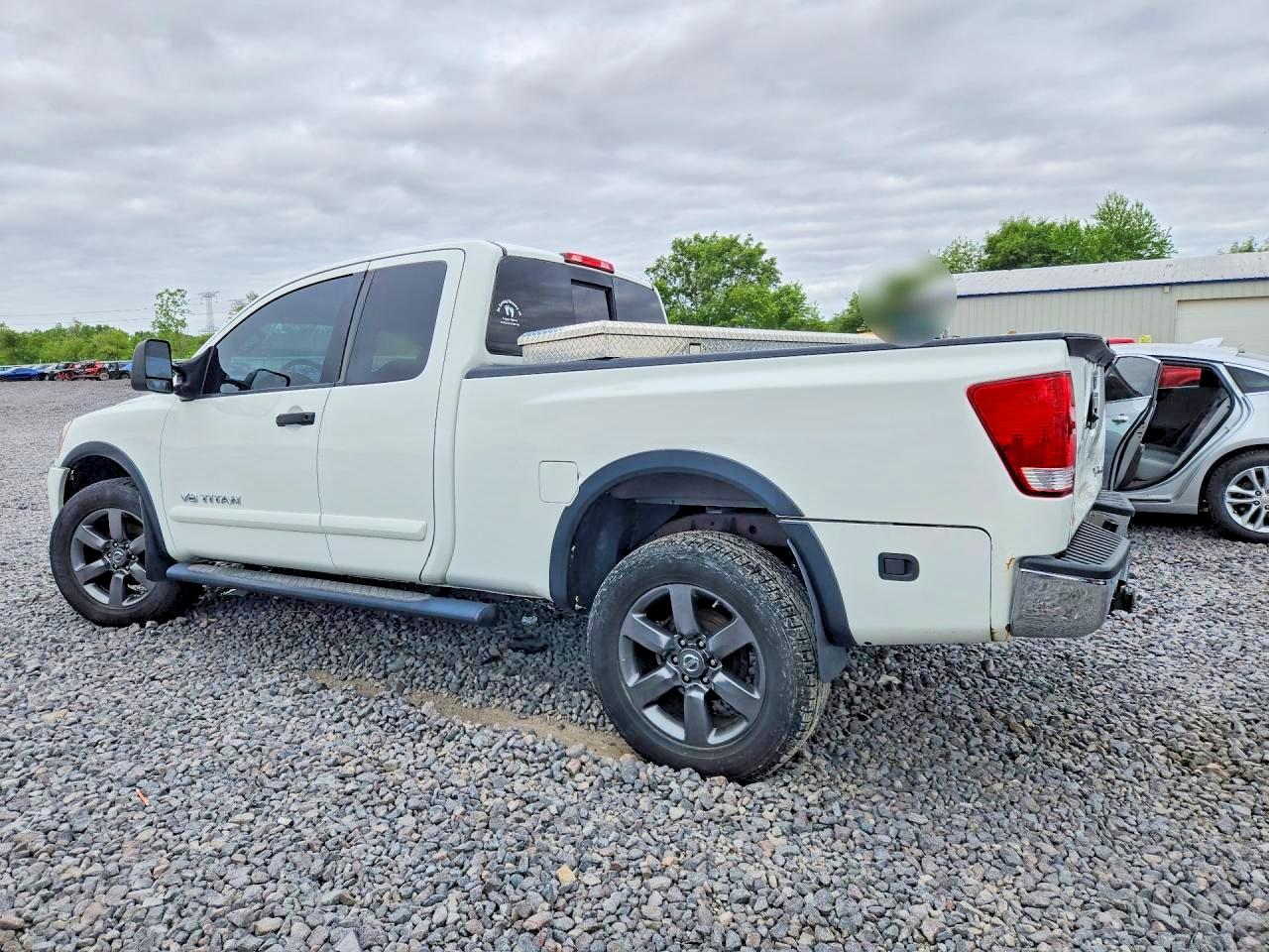 2015 Nissan Titan Sv White vin: 1N6AA0CC8FN503503