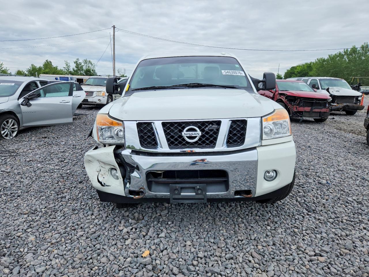 2015 Nissan Titan Sv White vin: 1N6AA0CC8FN503503