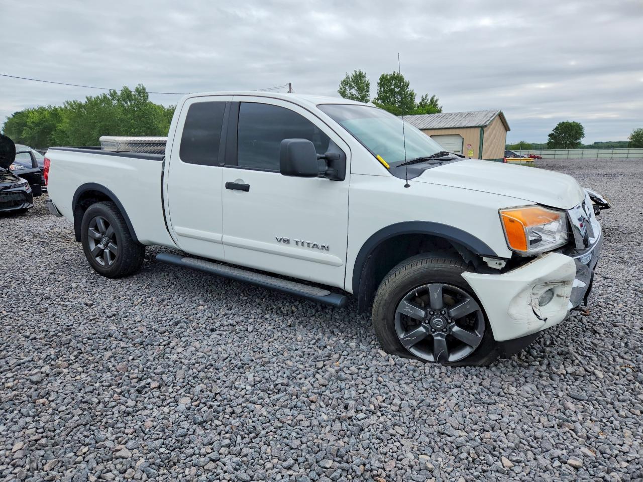 2015 Nissan Titan Sv White vin: 1N6AA0CC8FN503503