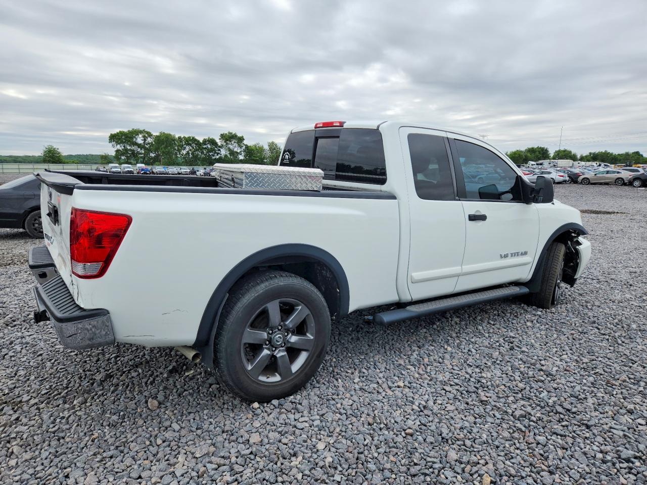 2015 Nissan Titan Sv White vin: 1N6AA0CC8FN503503