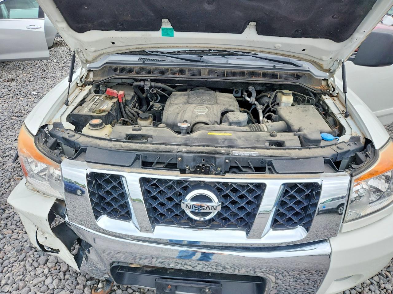 2015 Nissan Titan Sv White vin: 1N6AA0CC8FN503503