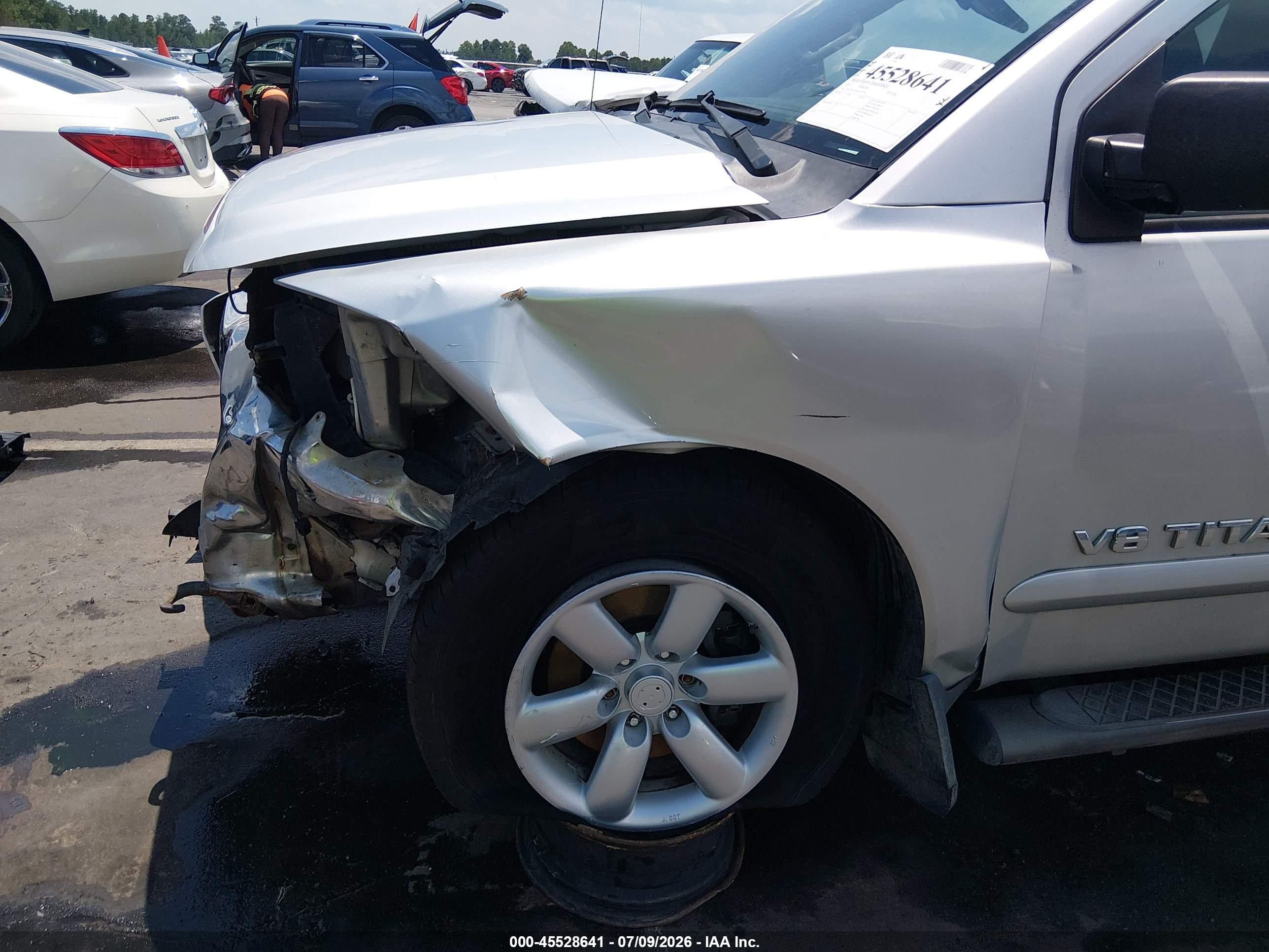 2013 Nissan Titan Sv Серебряный vin: 1N6AA0CC9DN312279