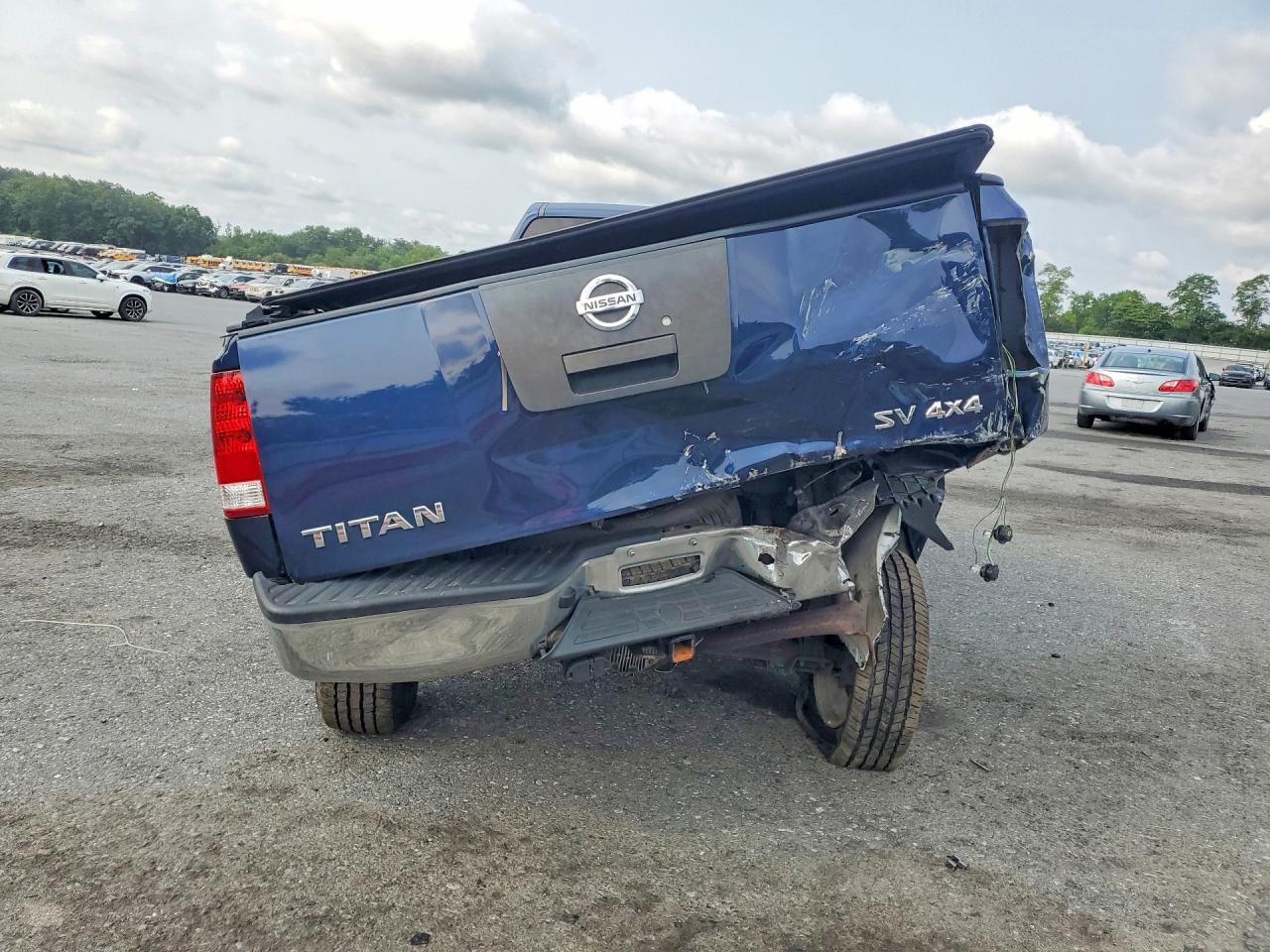 2011 Nissan Titan S Blue vin: 1N6AA0CJ2BN308974