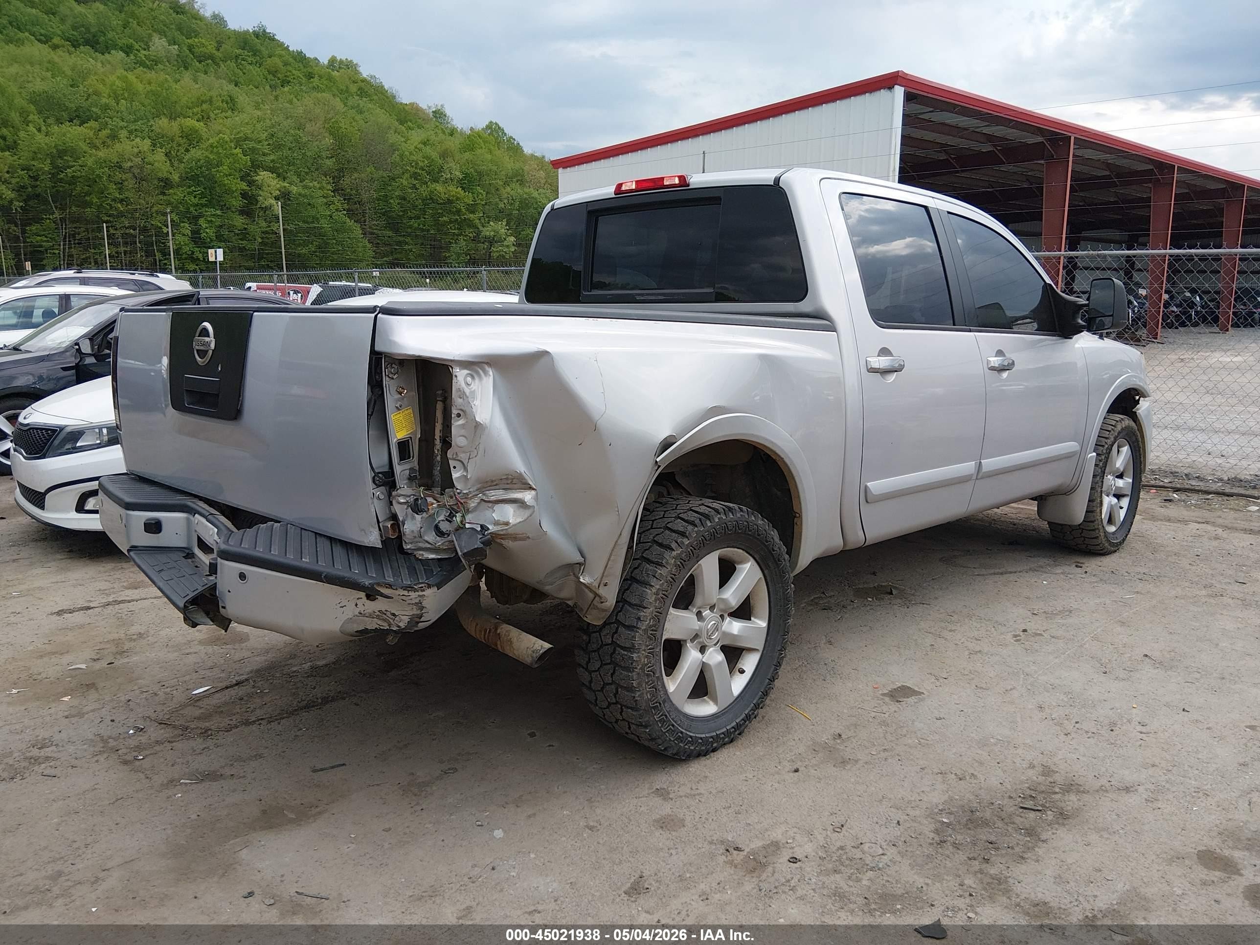 2011 Nissan Titan Sl Silver vin: 1N6AA0EC0BN303089