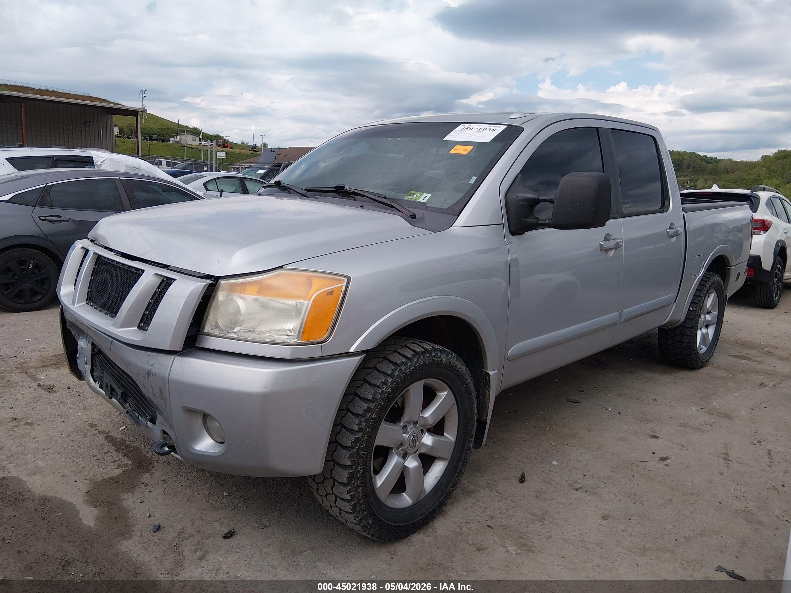 2011 Nissan Titan Sl Silver vin: 1N6AA0EC0BN303089