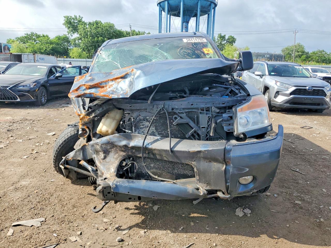 2014 Nissan Titan Pro-4x Blue vin: 1N6AA0EC0EN511882
