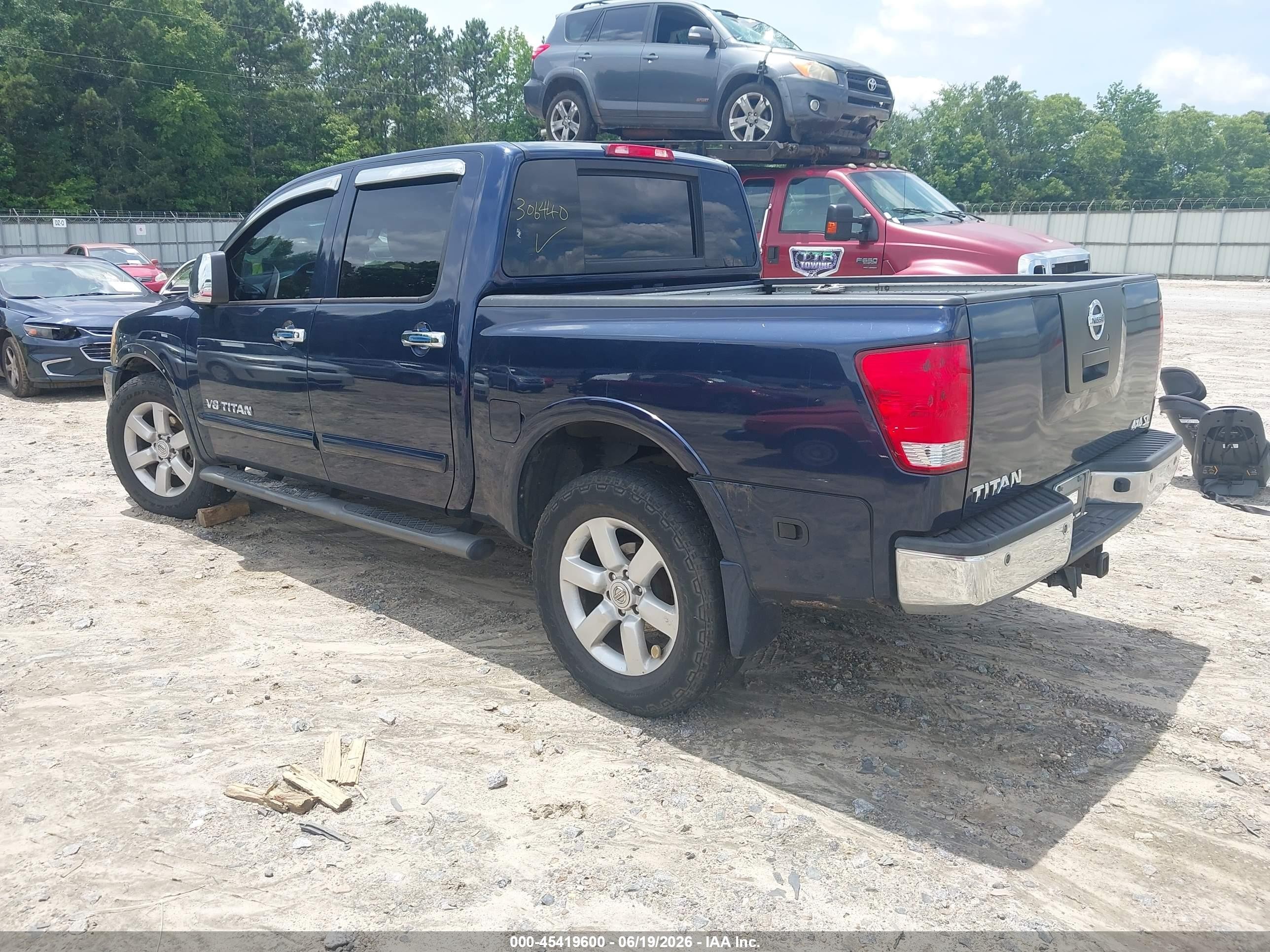 2011 Nissan Titan Sl Blue vin: 1N6AA0EC1BN306440
