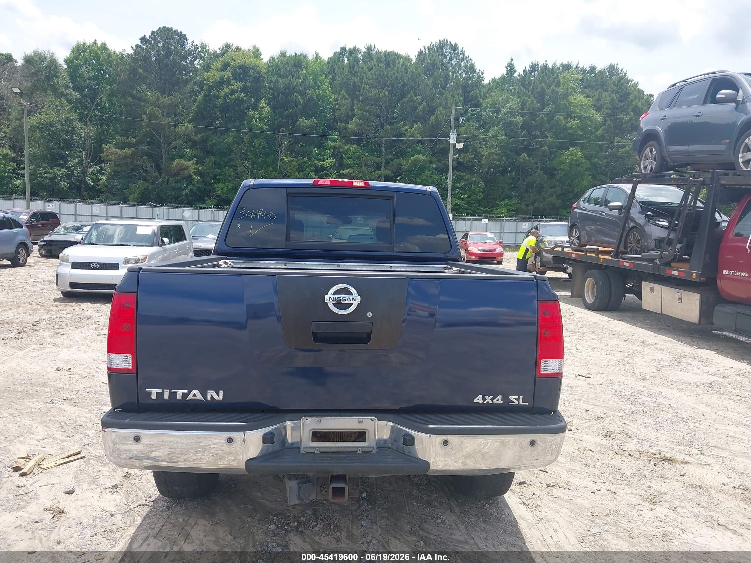 2011 Nissan Titan Sl Blue vin: 1N6AA0EC1BN306440